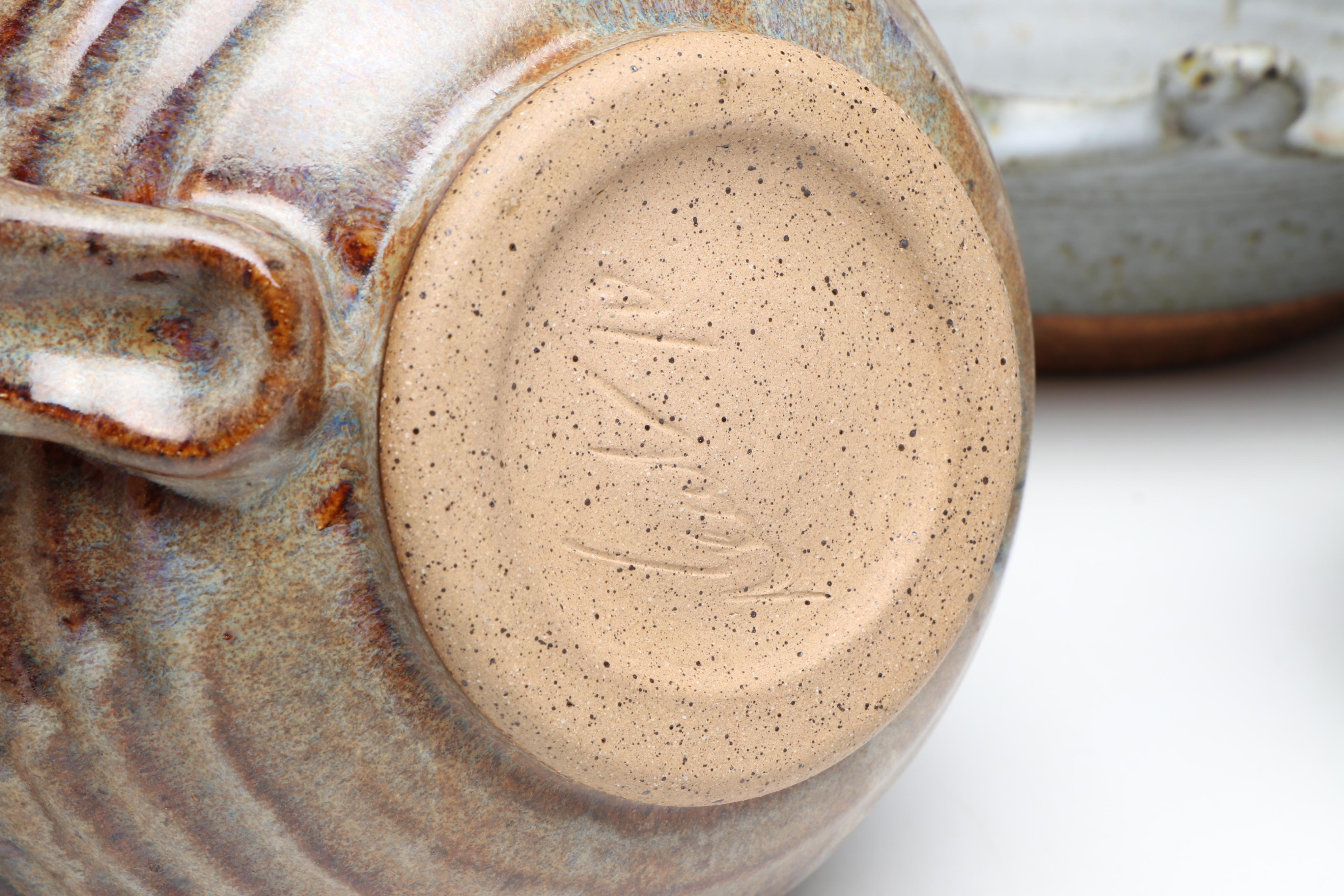 Nell Hazinski, More Signed Art Pottery Ewer, Pitcher and Bowls