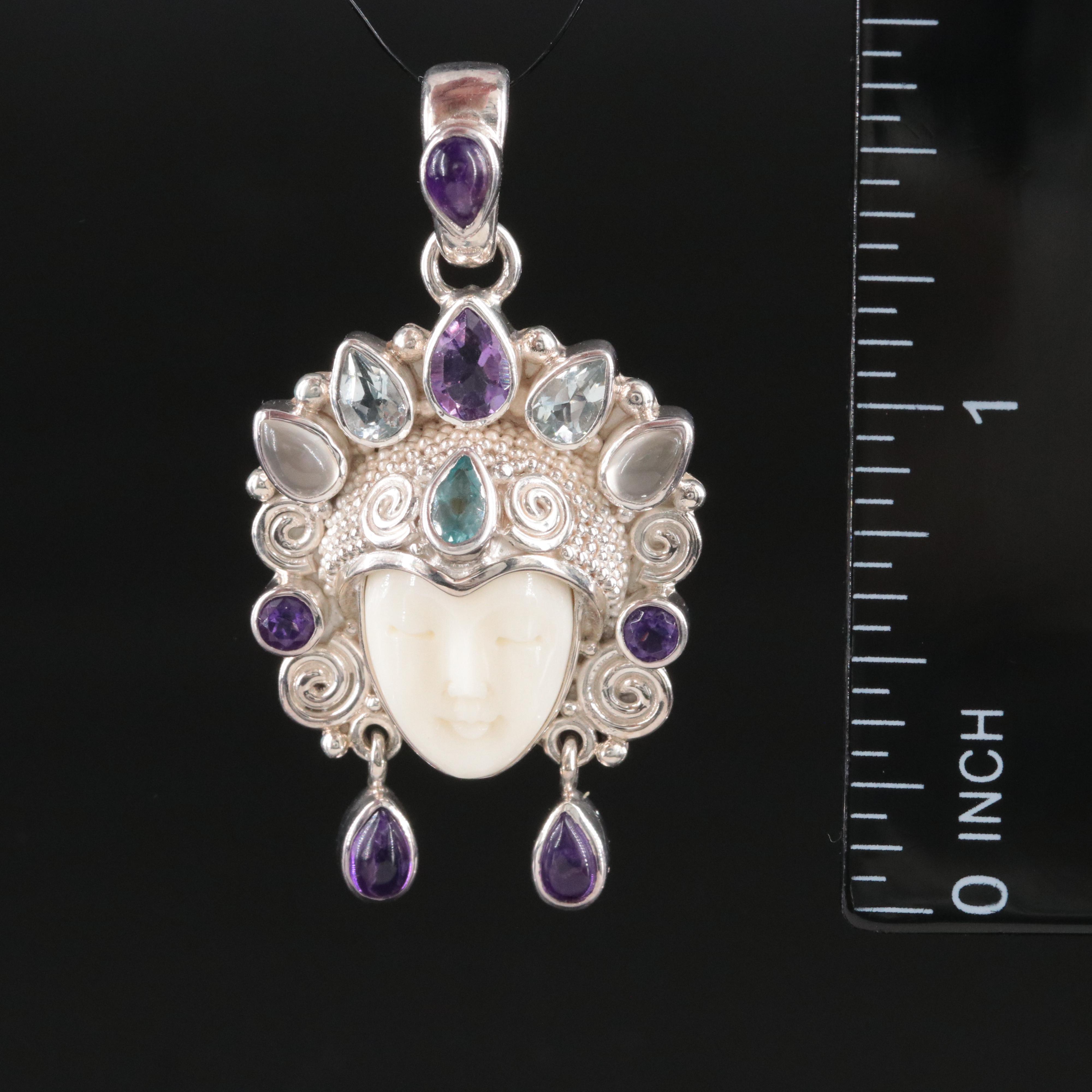 Sajen Sterling Ring and Gemstone Pendant