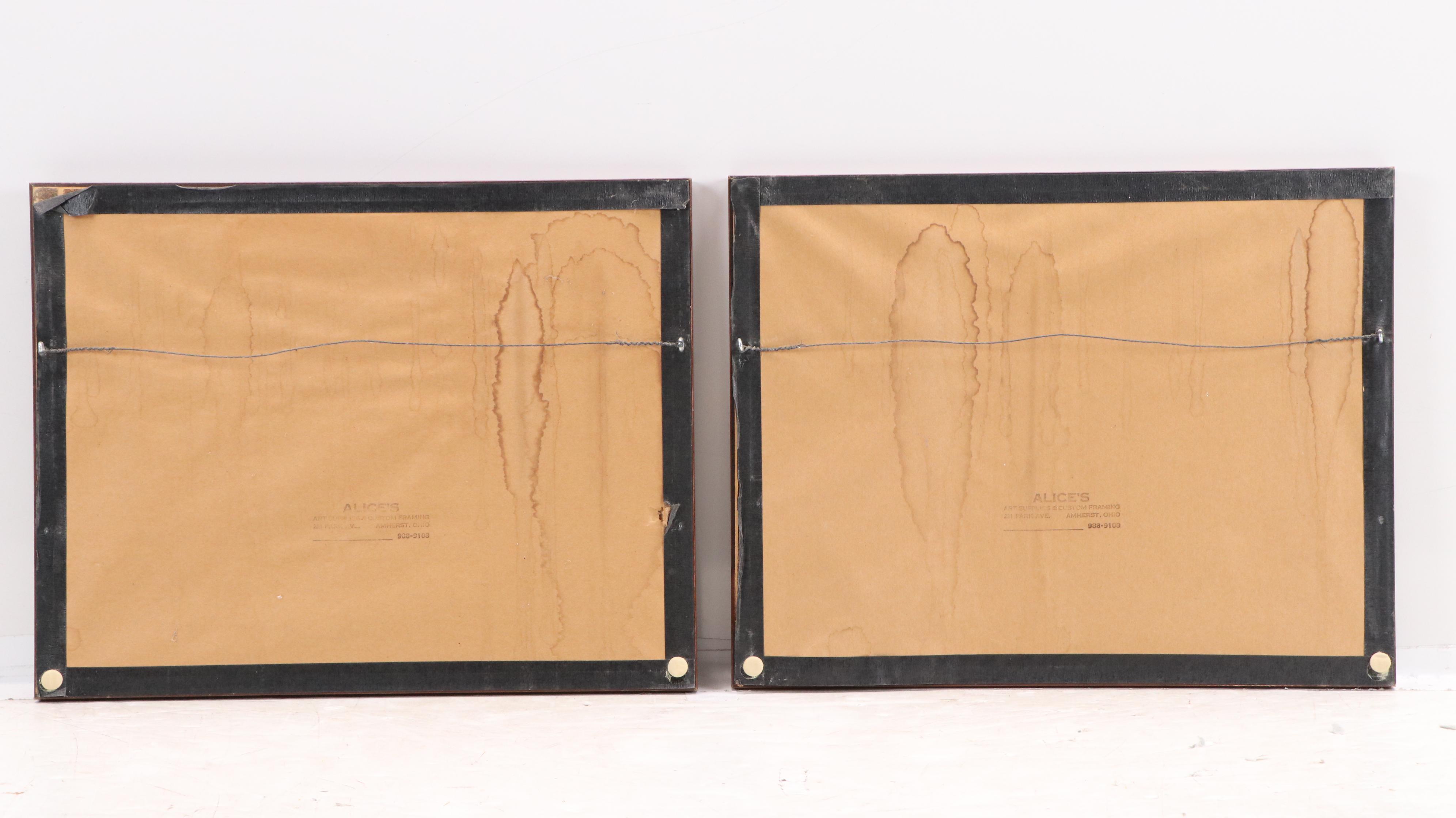 Halftones After Charles H. Overly of Buildings in Williamsburg, Virginia