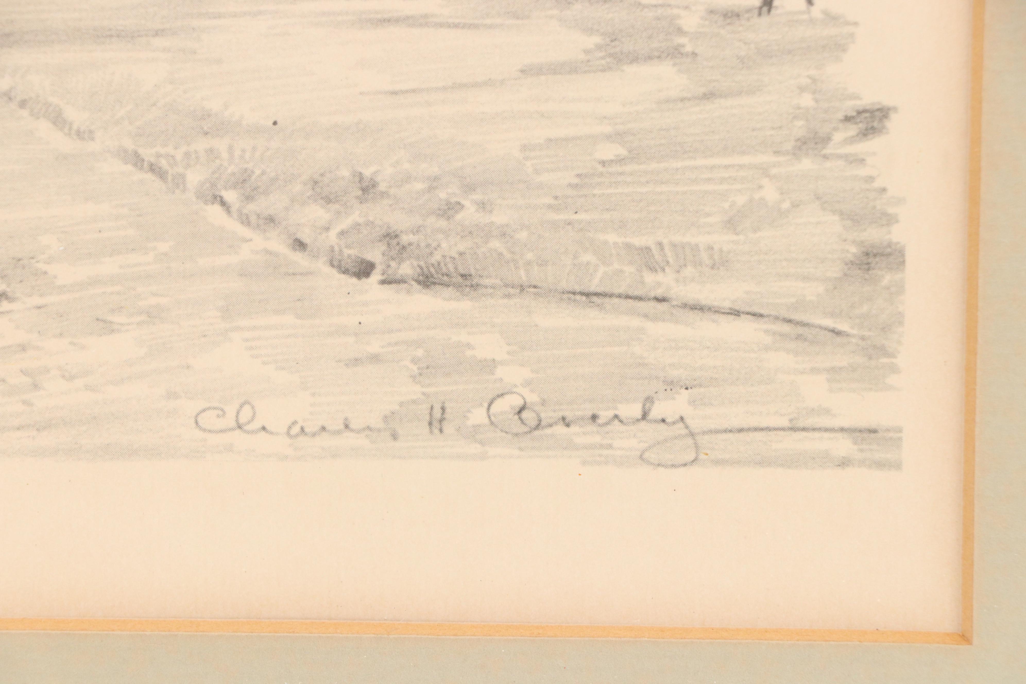 Halftones After Charles H. Overly of Buildings in Williamsburg, Virginia