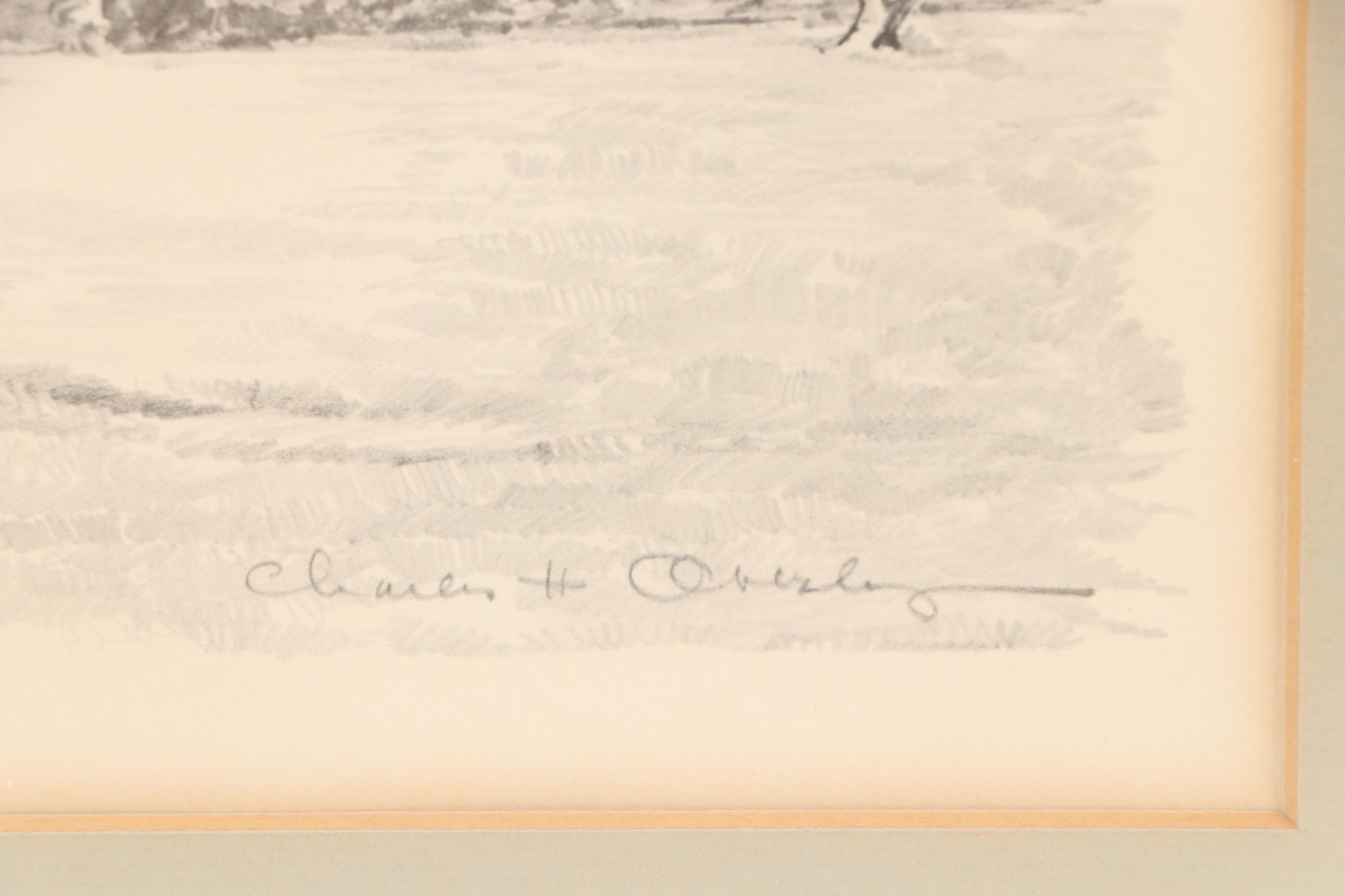 Halftones After Charles H. Overly of Buildings in Williamsburg, Virginia