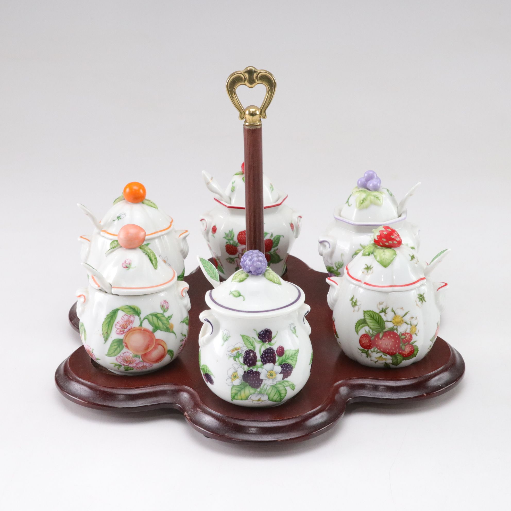 Lenox "Lenox Orchard" Jam & Jelly Set with Carraro Dragonfly Pitcher