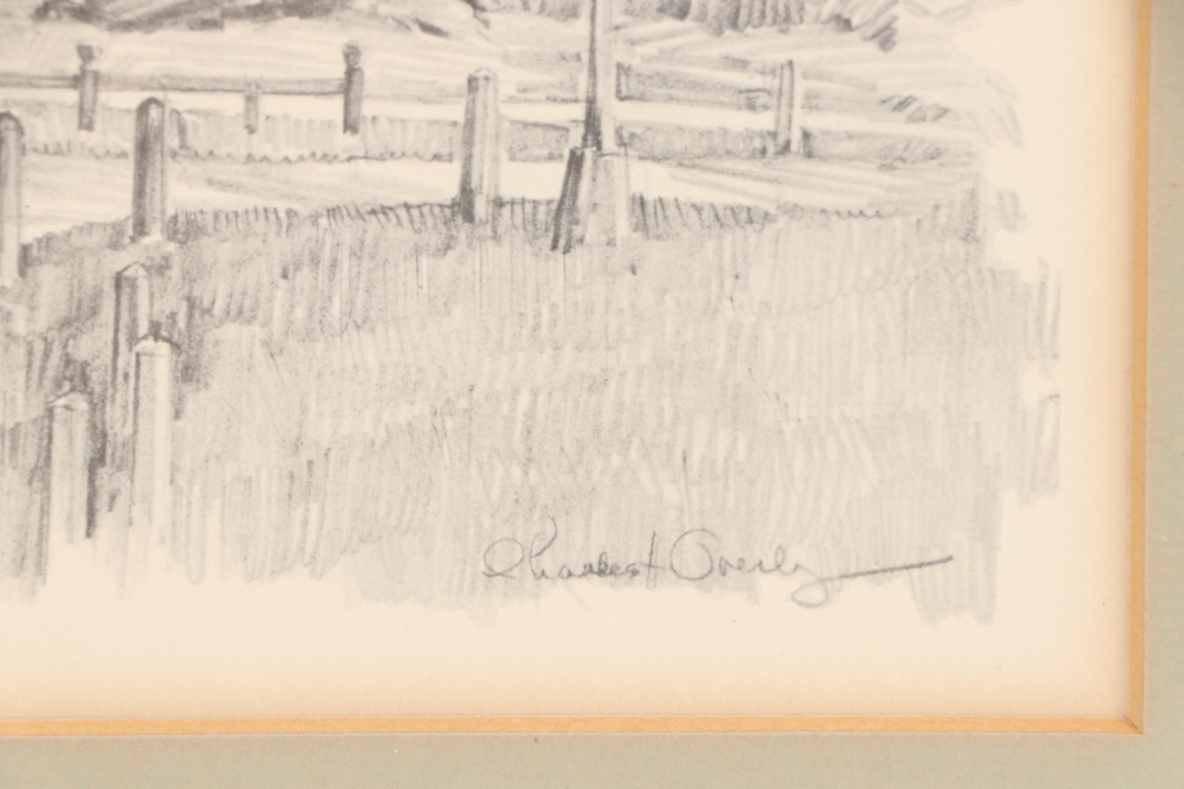 Halftones After Charles H. Overly of Buildings in Williamsburg, Virginia