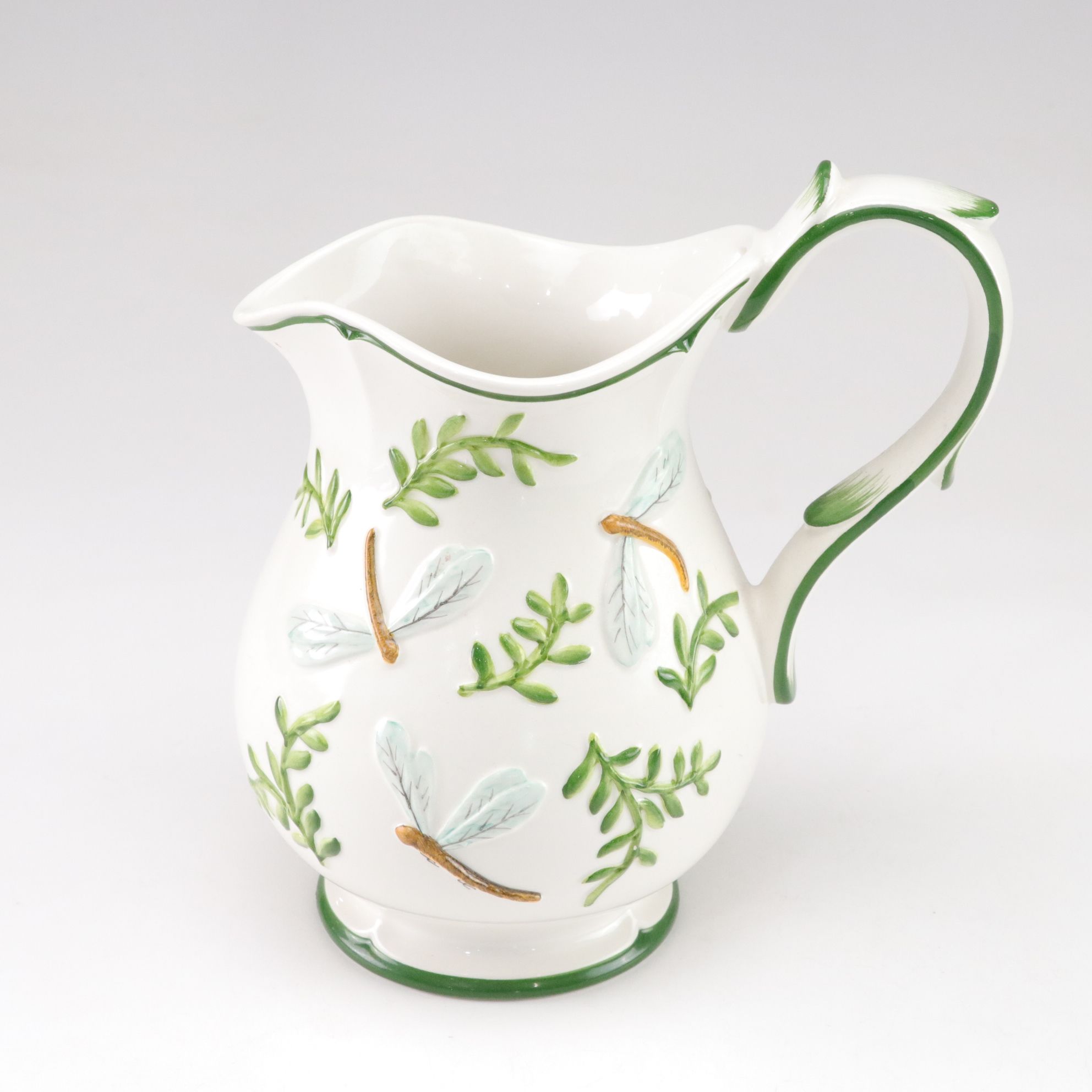 Lenox "Lenox Orchard" Jam & Jelly Set with Carraro Dragonfly Pitcher