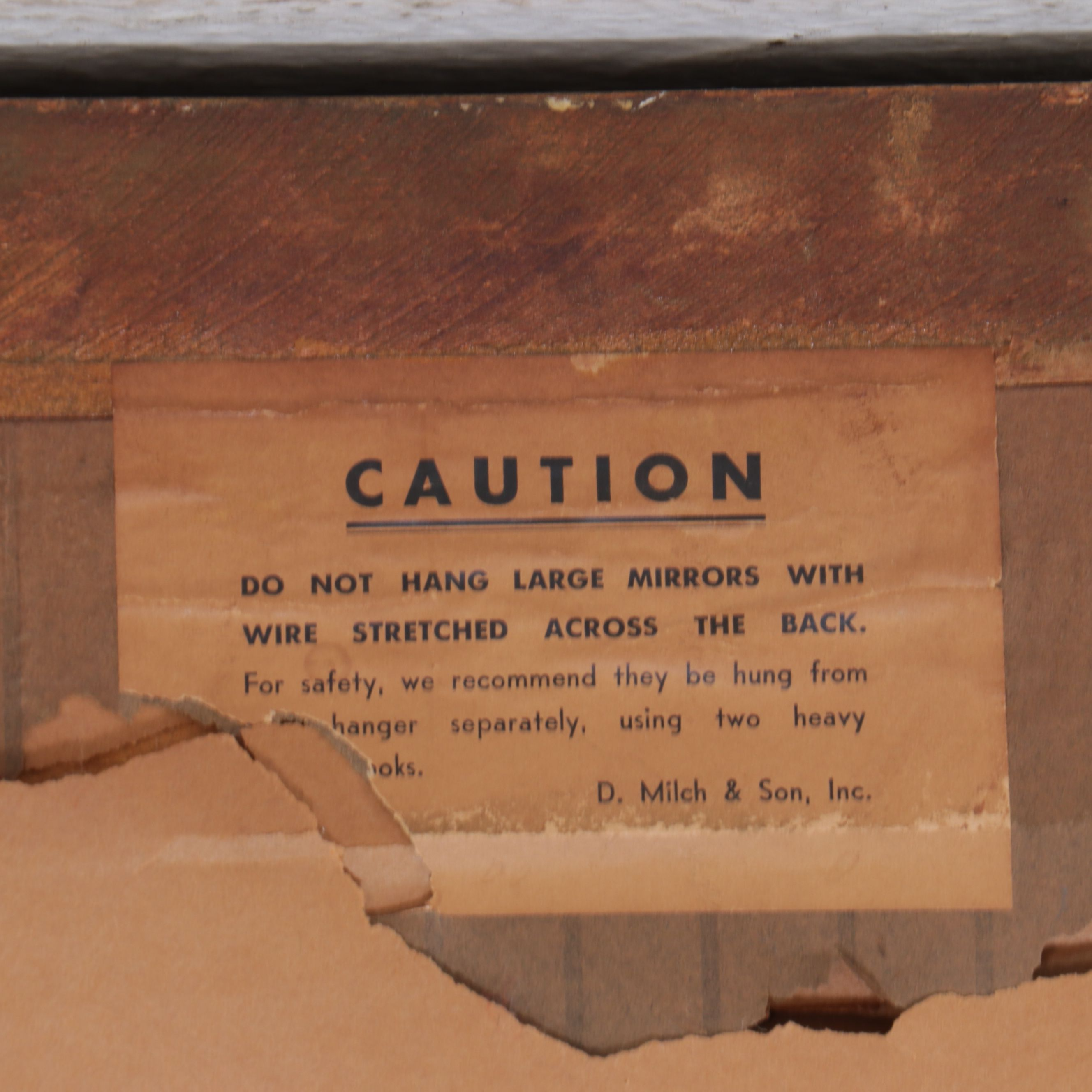 Empire Style Parcel Gilt Wood Framed Wall Mirror, Early to Mid-20th Century