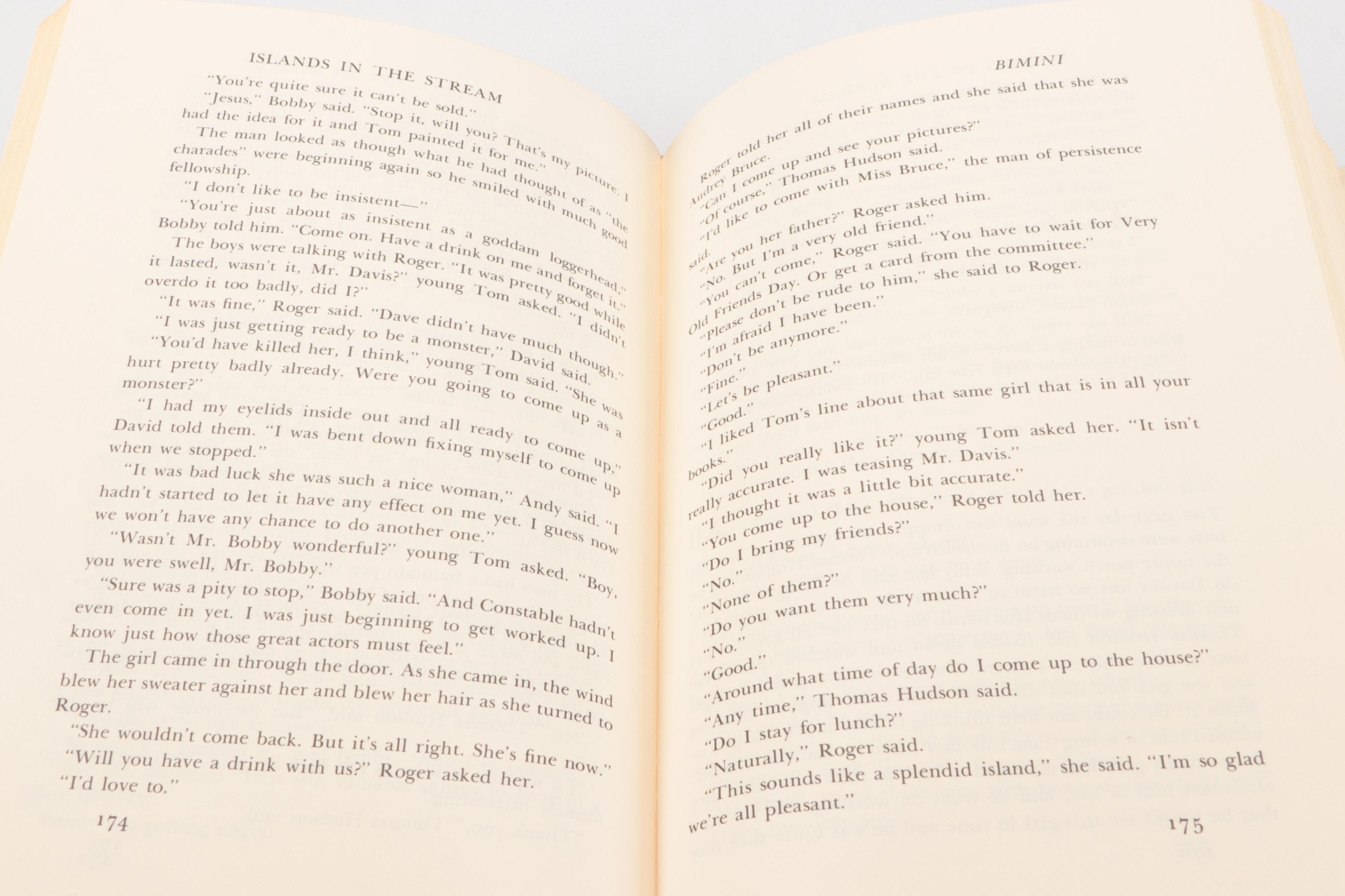 First Edition "Islands in the Stream" by Ernest Hemingway, 1970