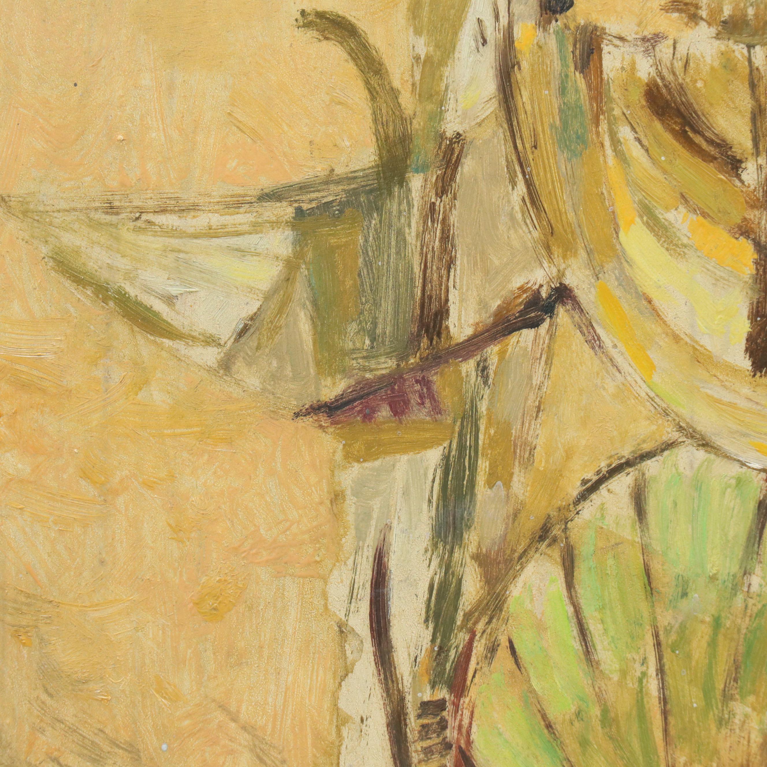 Surrealist Figurative Oil Painting, 1955