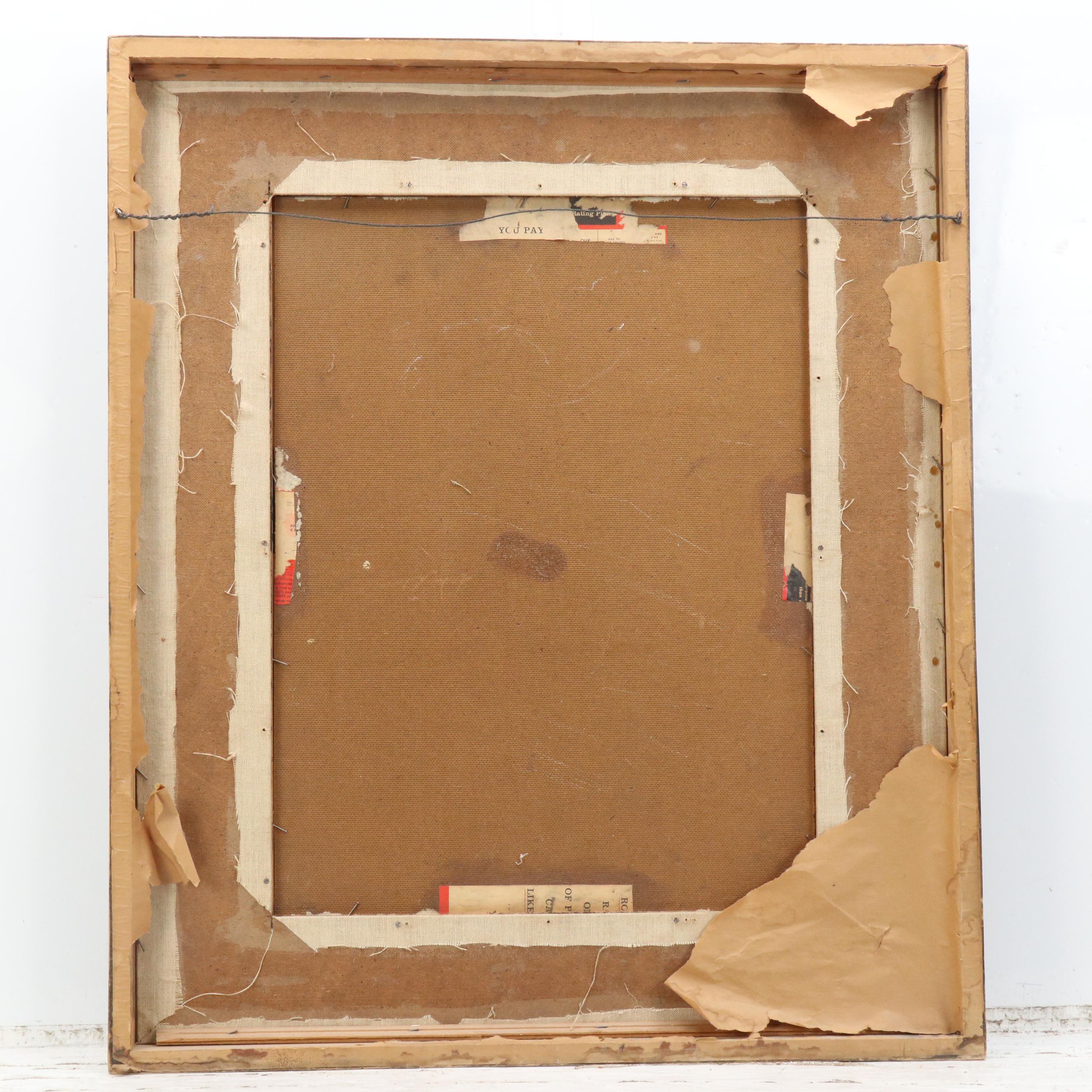 Surrealist Figurative Oil Painting, 1955