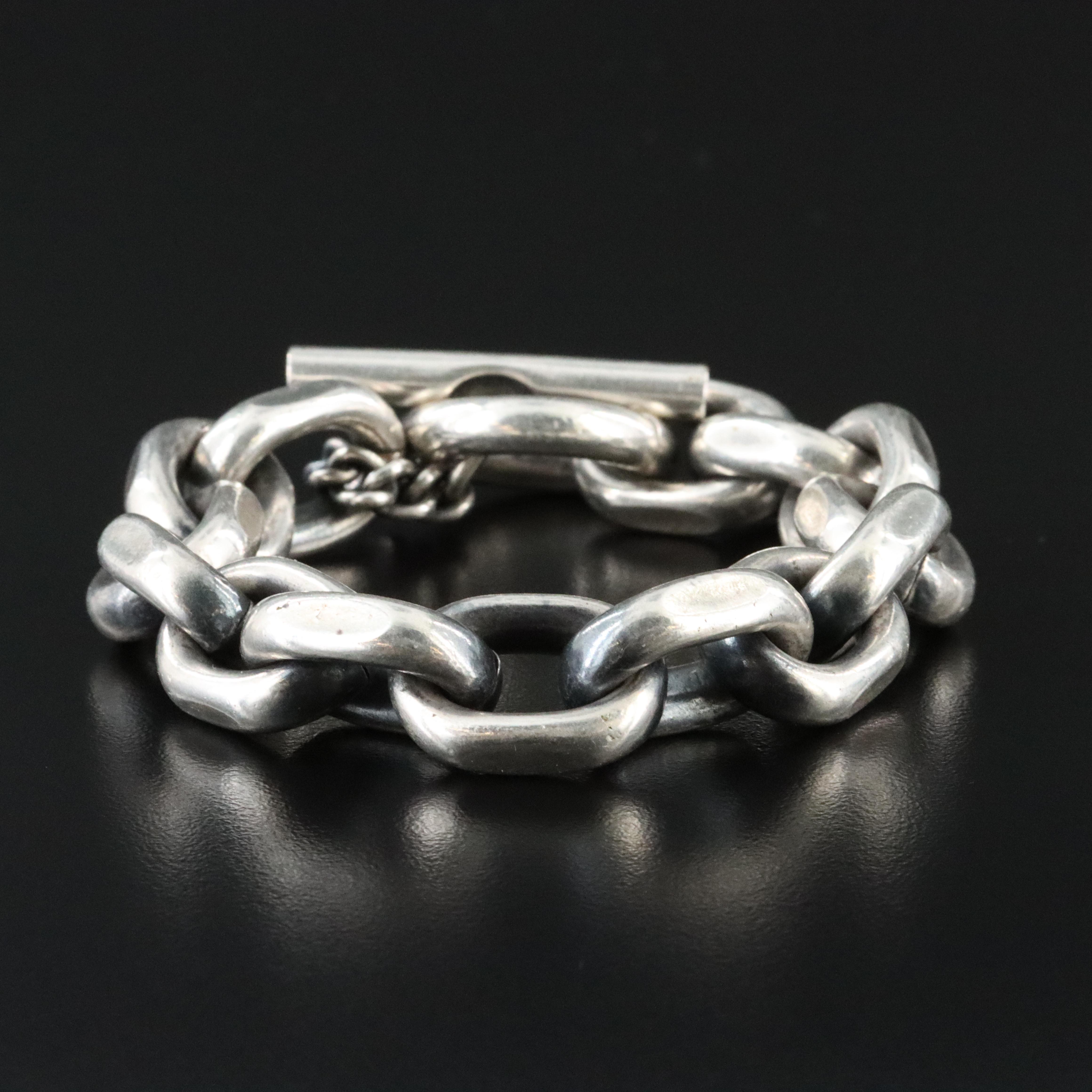 Sterling Cable Link Bracelet