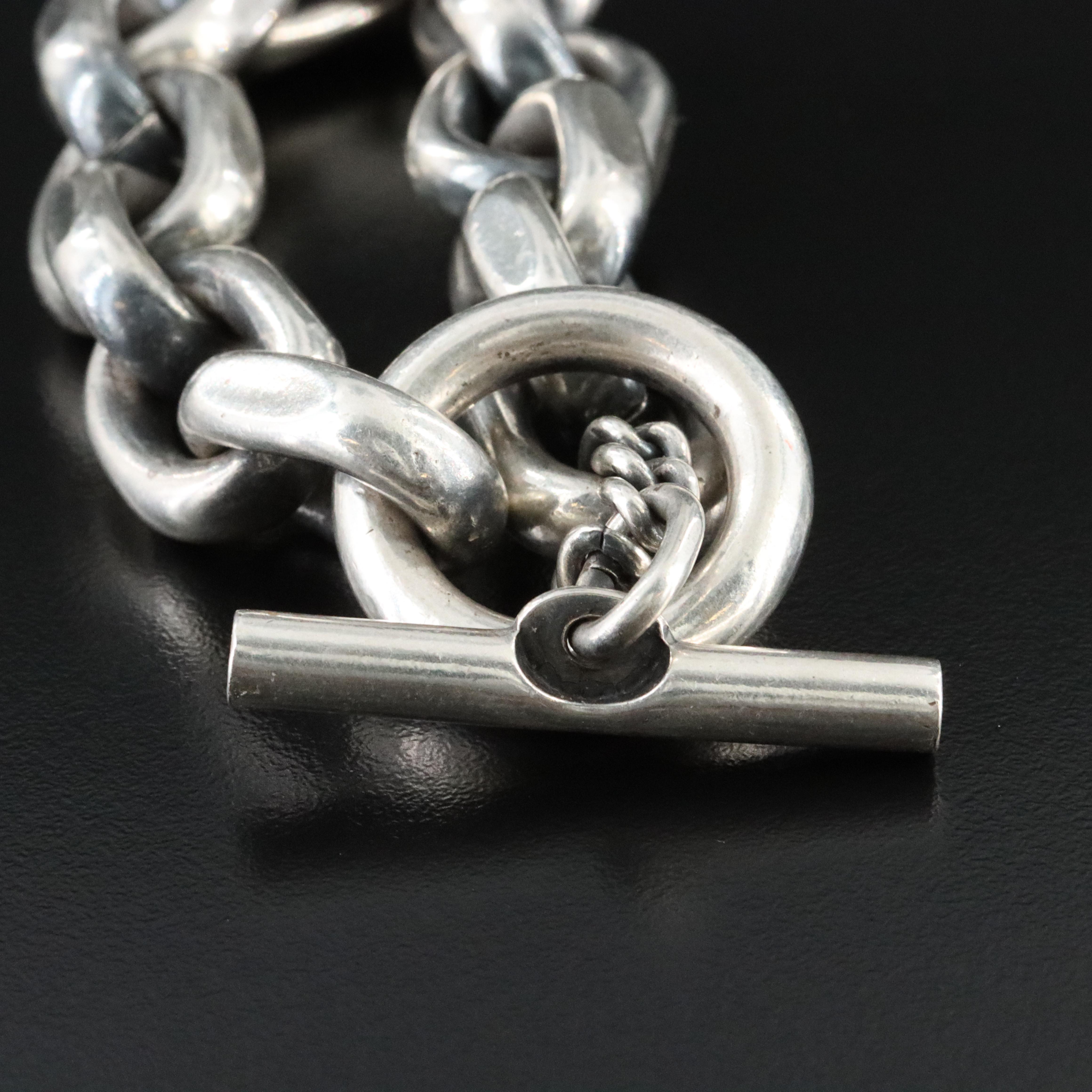 Sterling Cable Link Bracelet