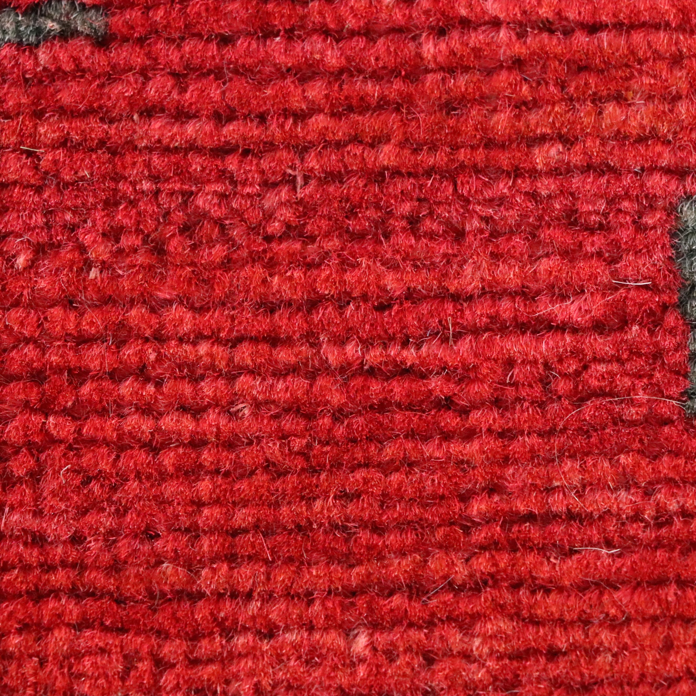 2' x 3'2 Hand-Knotted Afghan Pictorial War Accent Rug