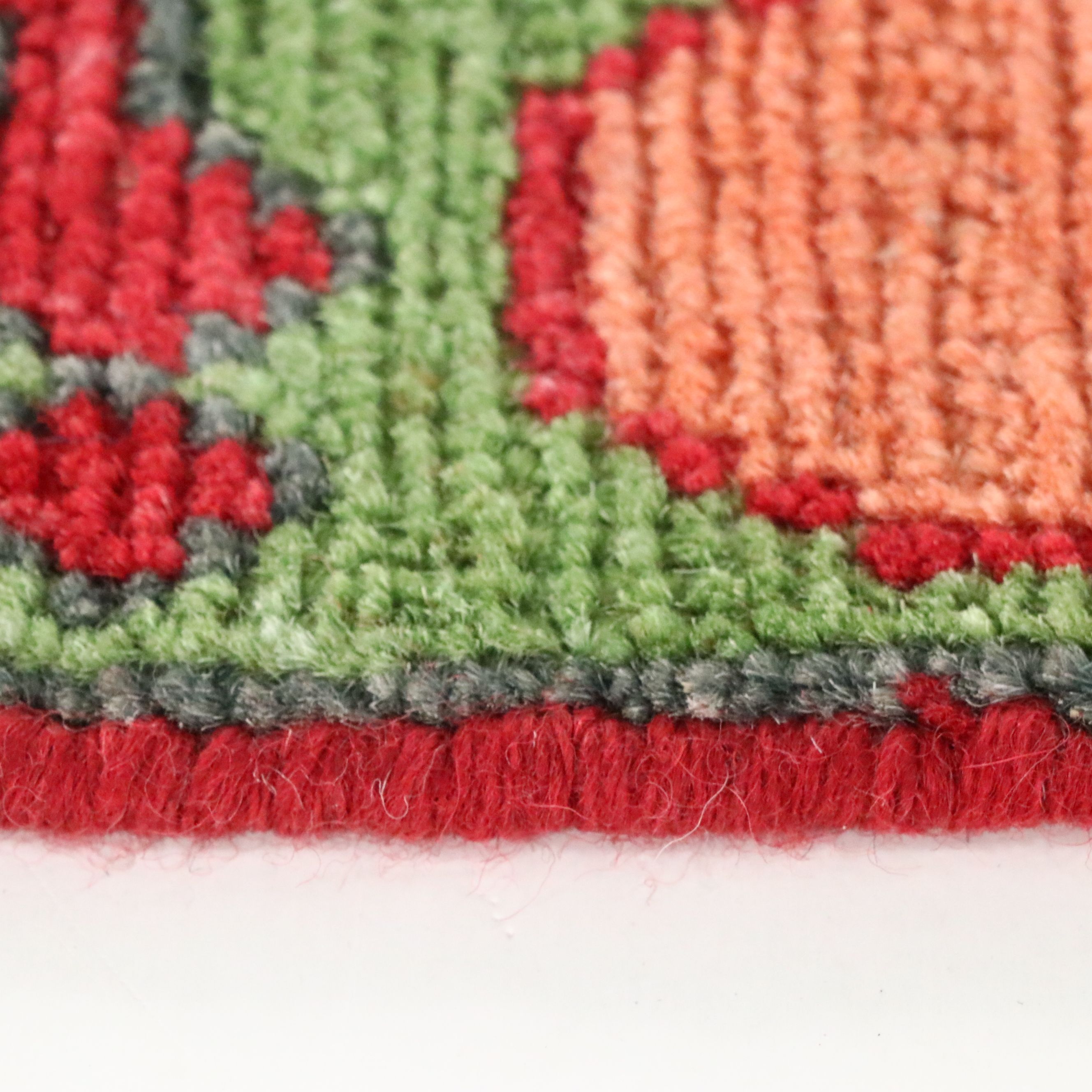 2' x 3'2 Hand-Knotted Afghan Pictorial War Accent Rug