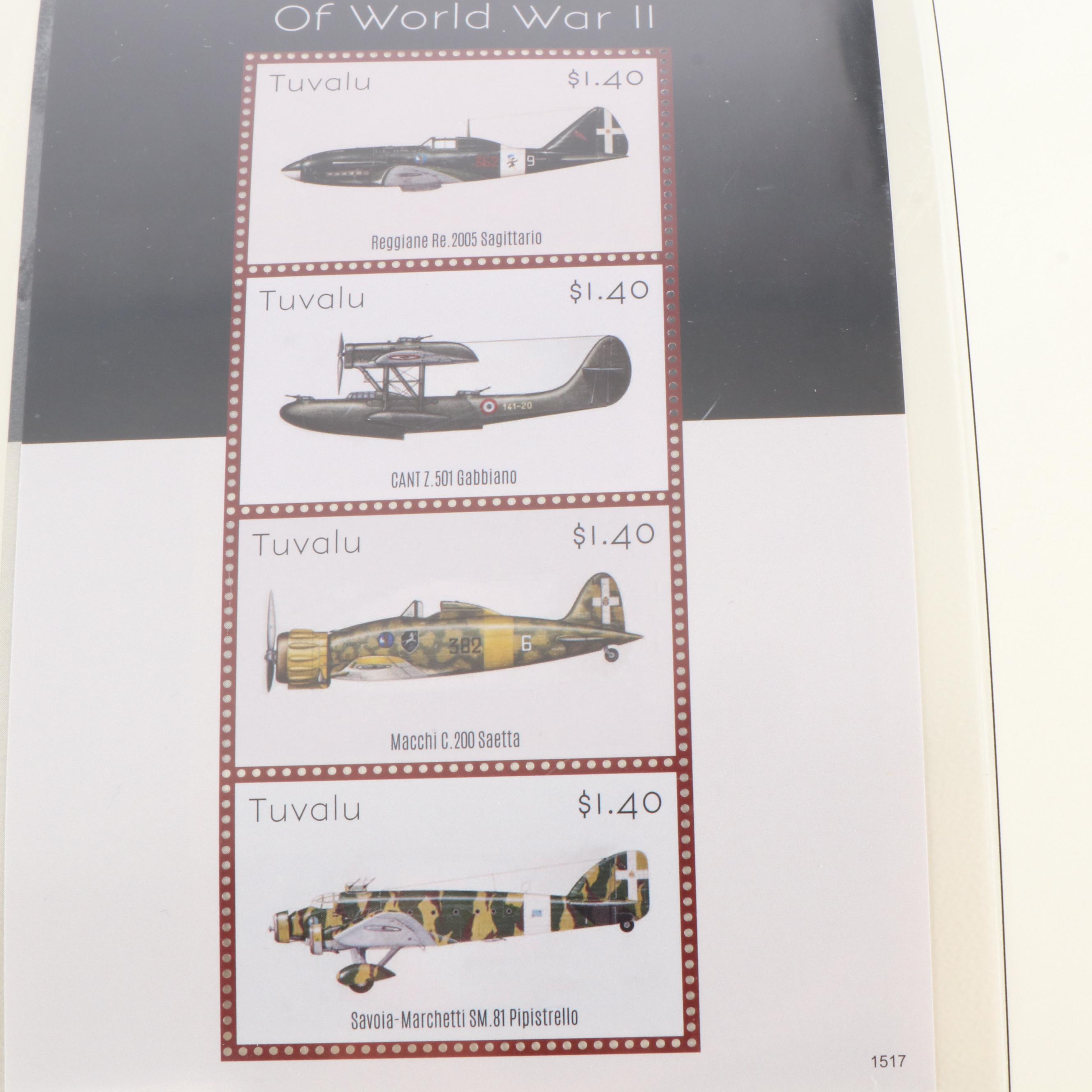 Two Large Themed Postage Stamp Albums, Birds, History of Flight