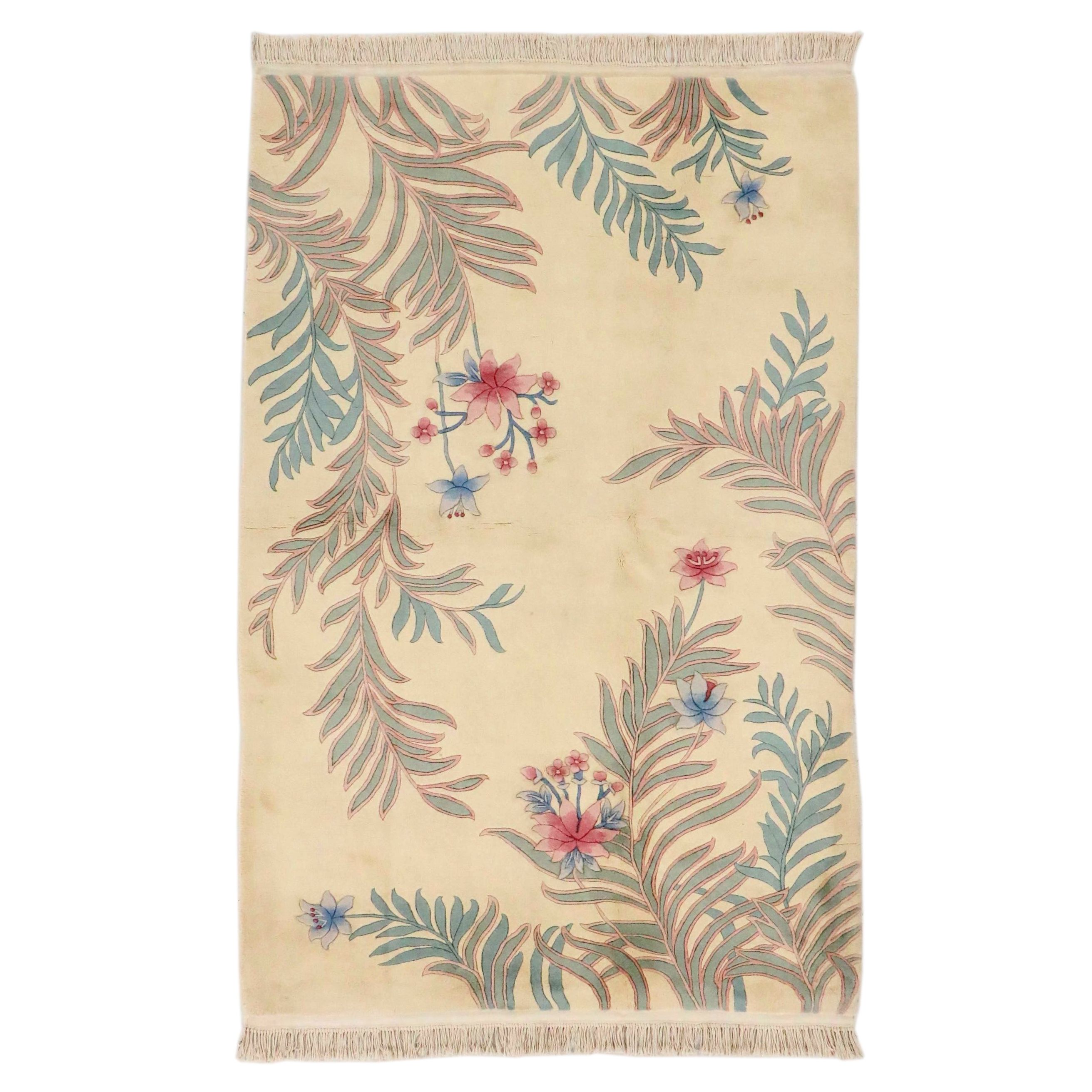 5'6 x 9'3 Hand-Knotted Chinese Area Rug