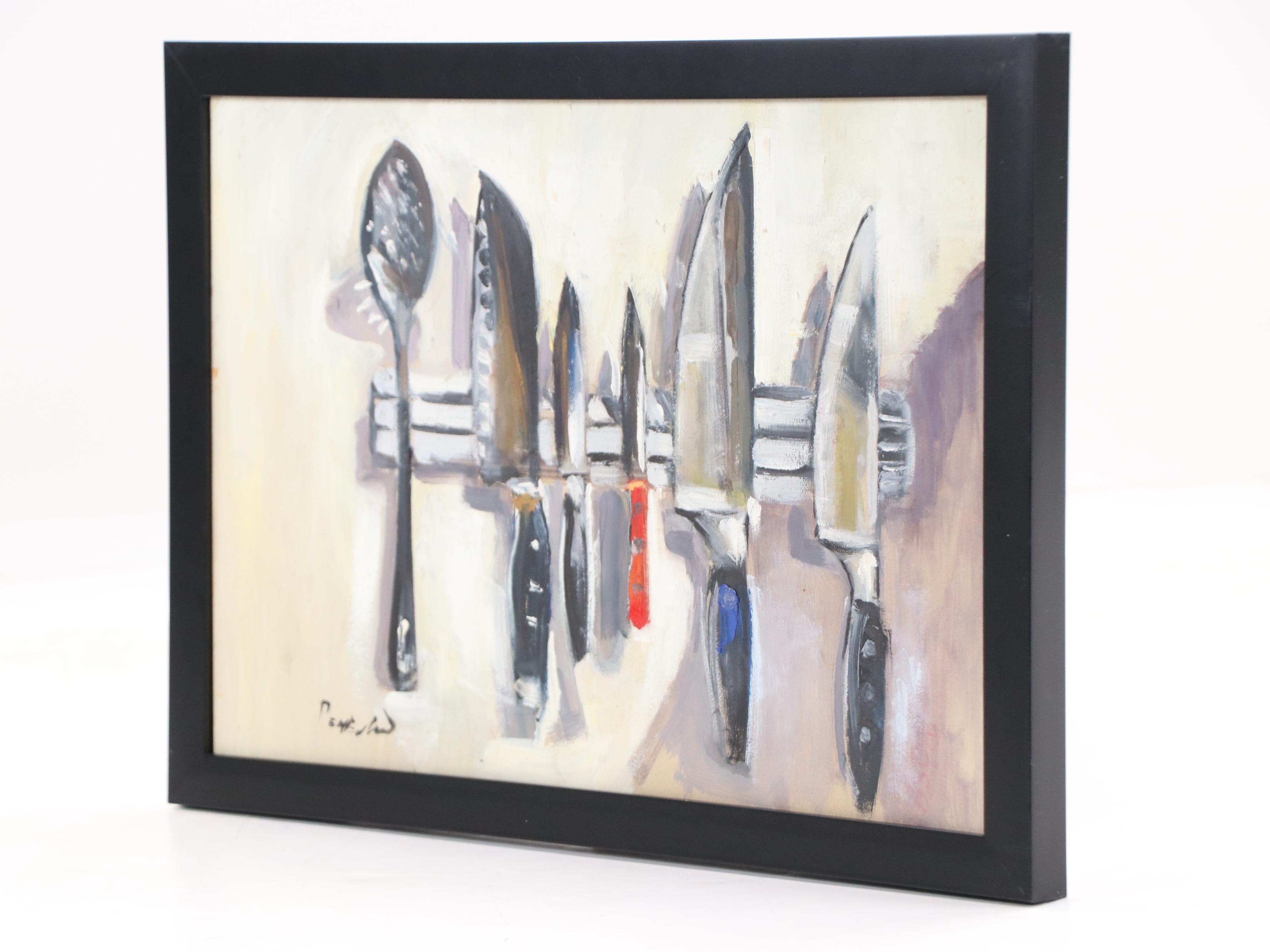 Natalia Demenko Still Life Oil Painting of Kitchenware, 21st Century