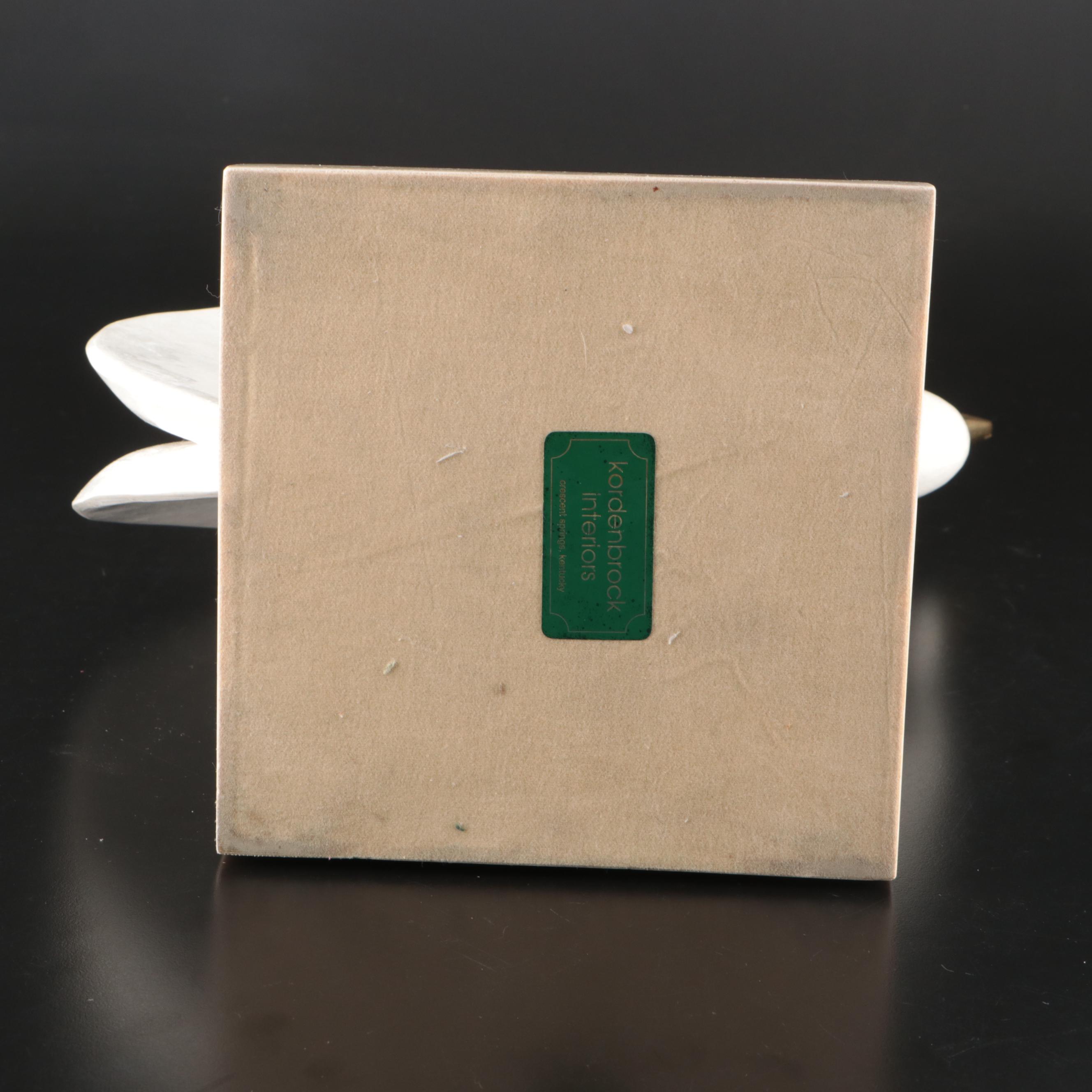 Maitland-Smith Attributed Deco Revival Tessellated Stone Bird