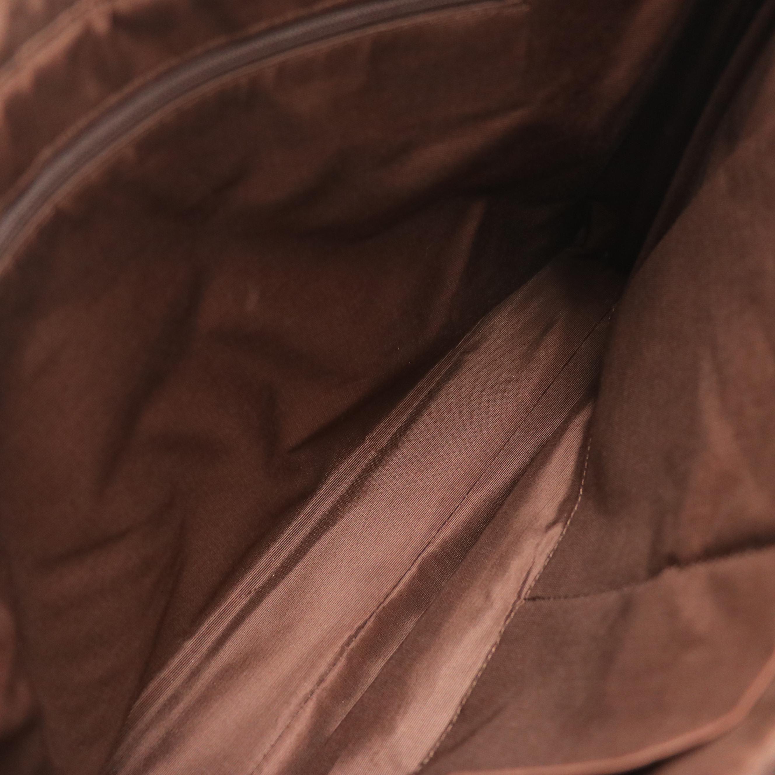 Burberry Shoulder Bag in Haymarket Check Canvas and Dark Brown Leather Trim