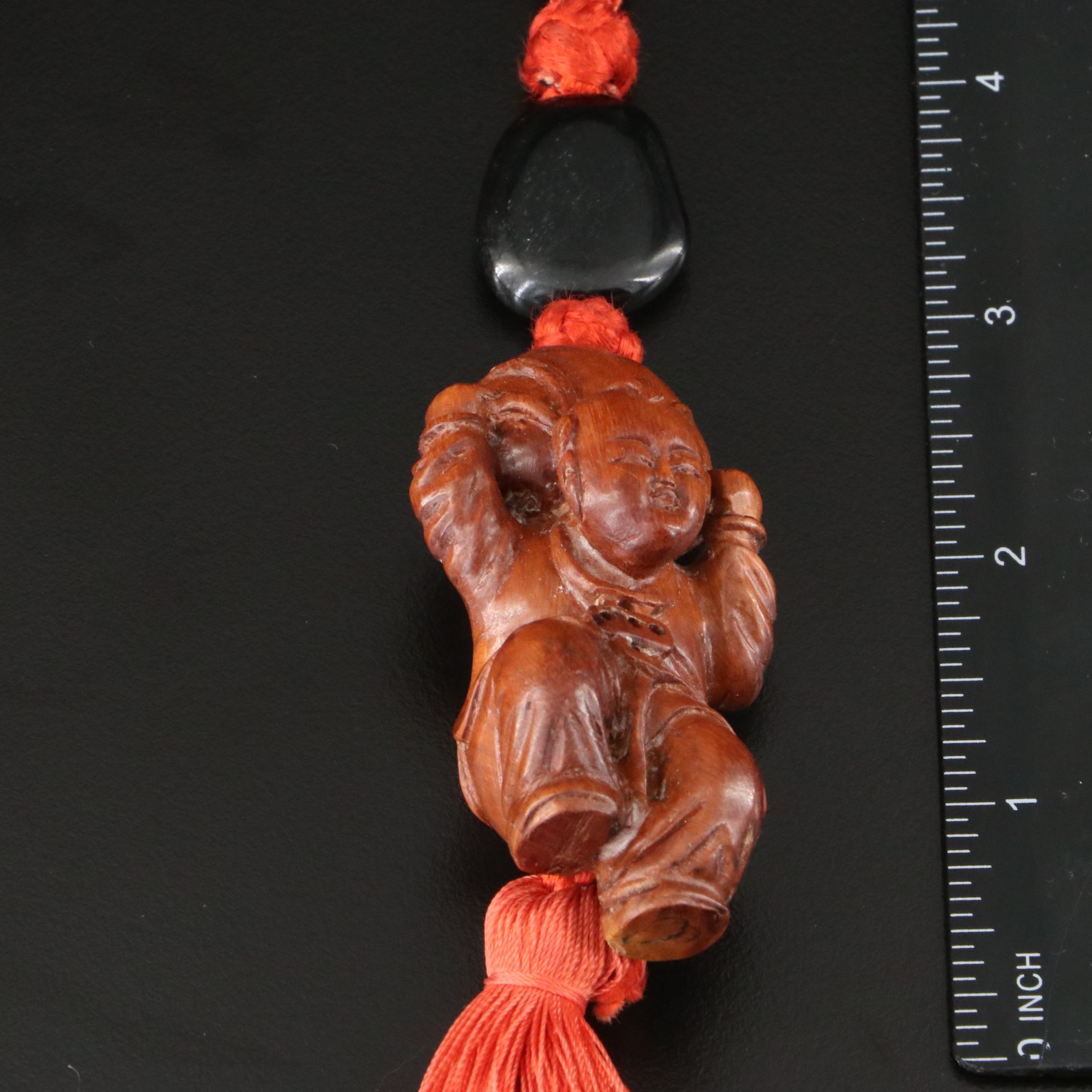 Black Onyx, Wood and Tassel Necklace Featured in Jewelry Selection