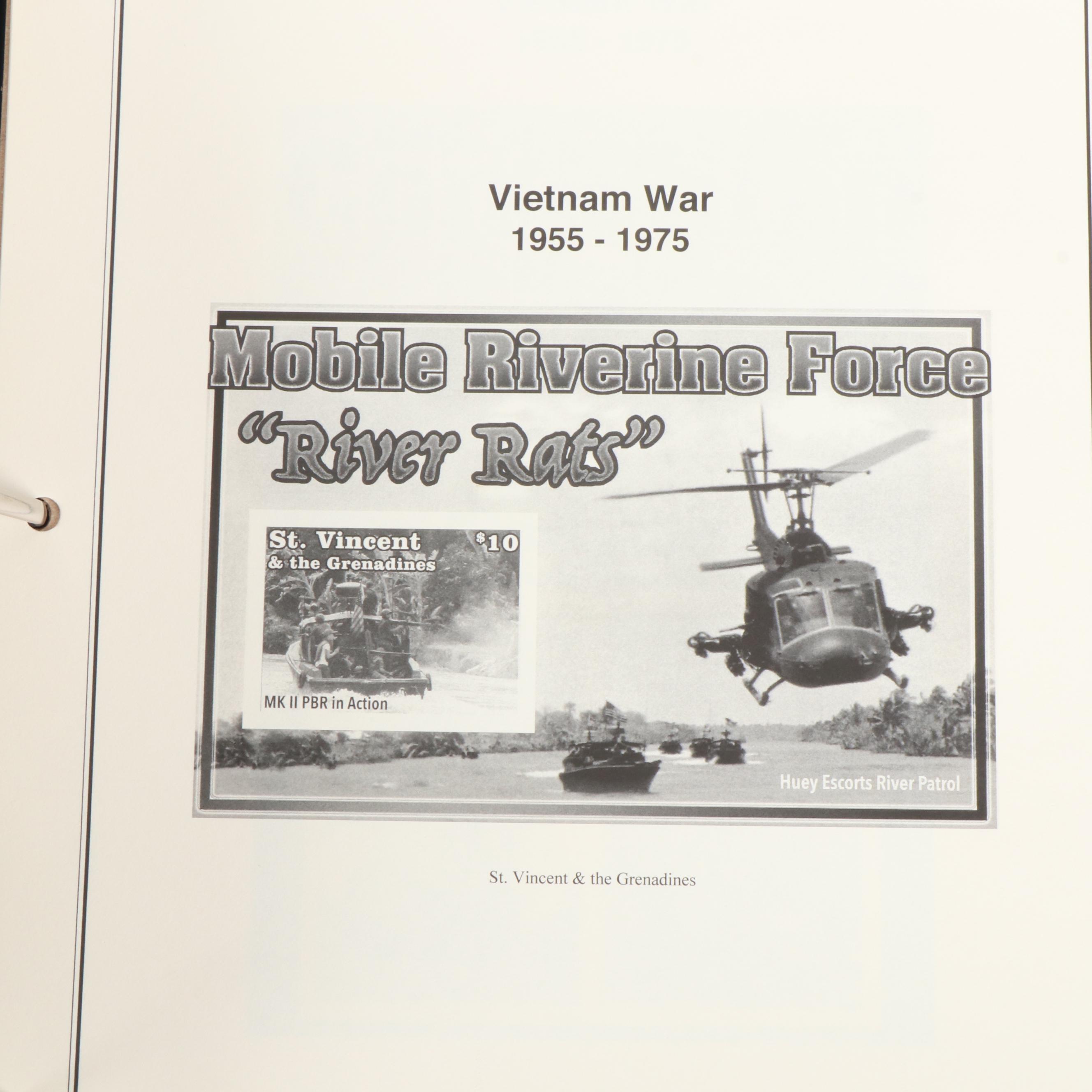 Two Stamp Albums With Mint Stamps, Automobiles of the World and Vietnam