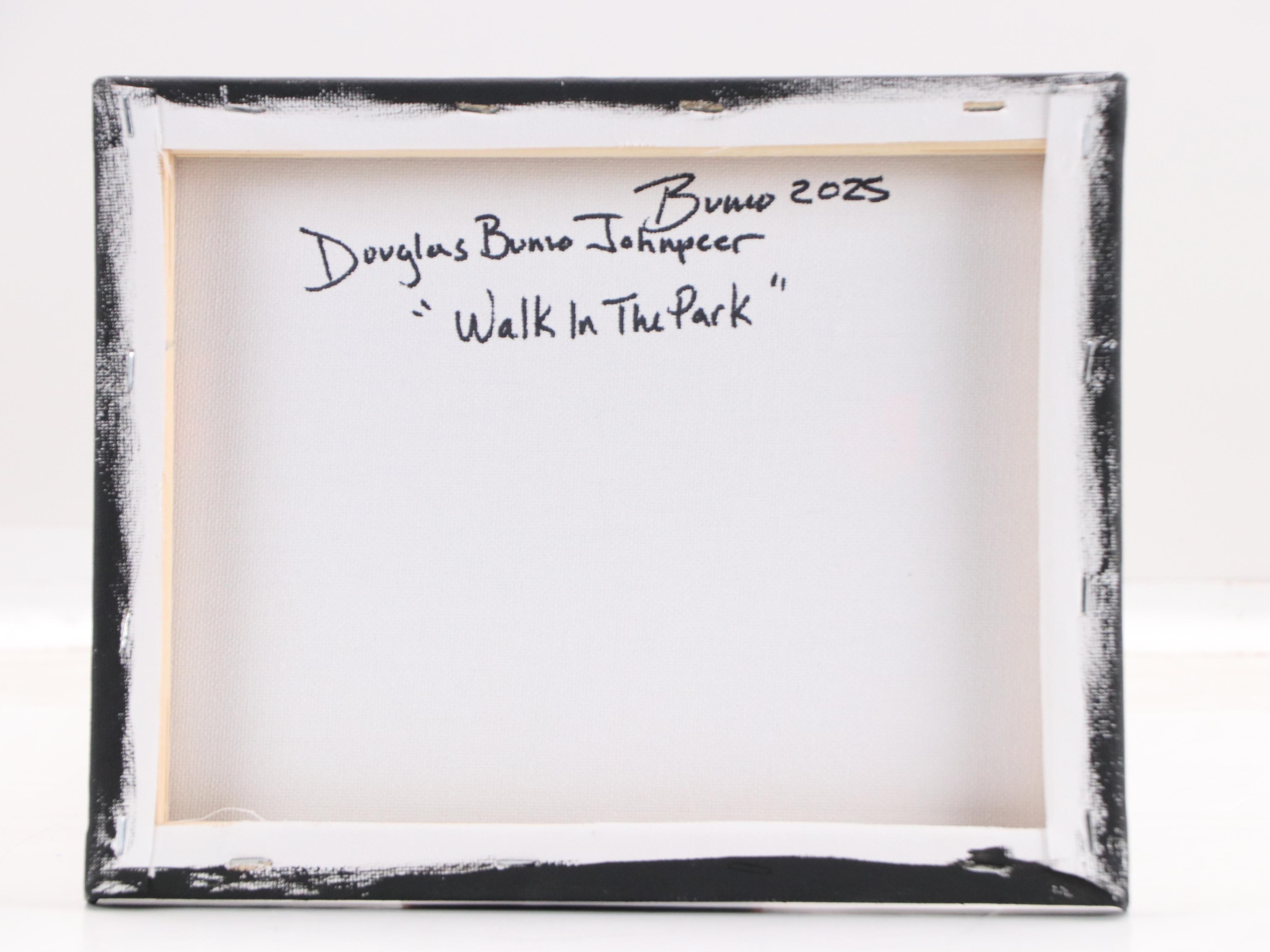 Doug "Bumo" Johnpeer Sunset Landscape Oil Painting "Walk In The Park," 2025