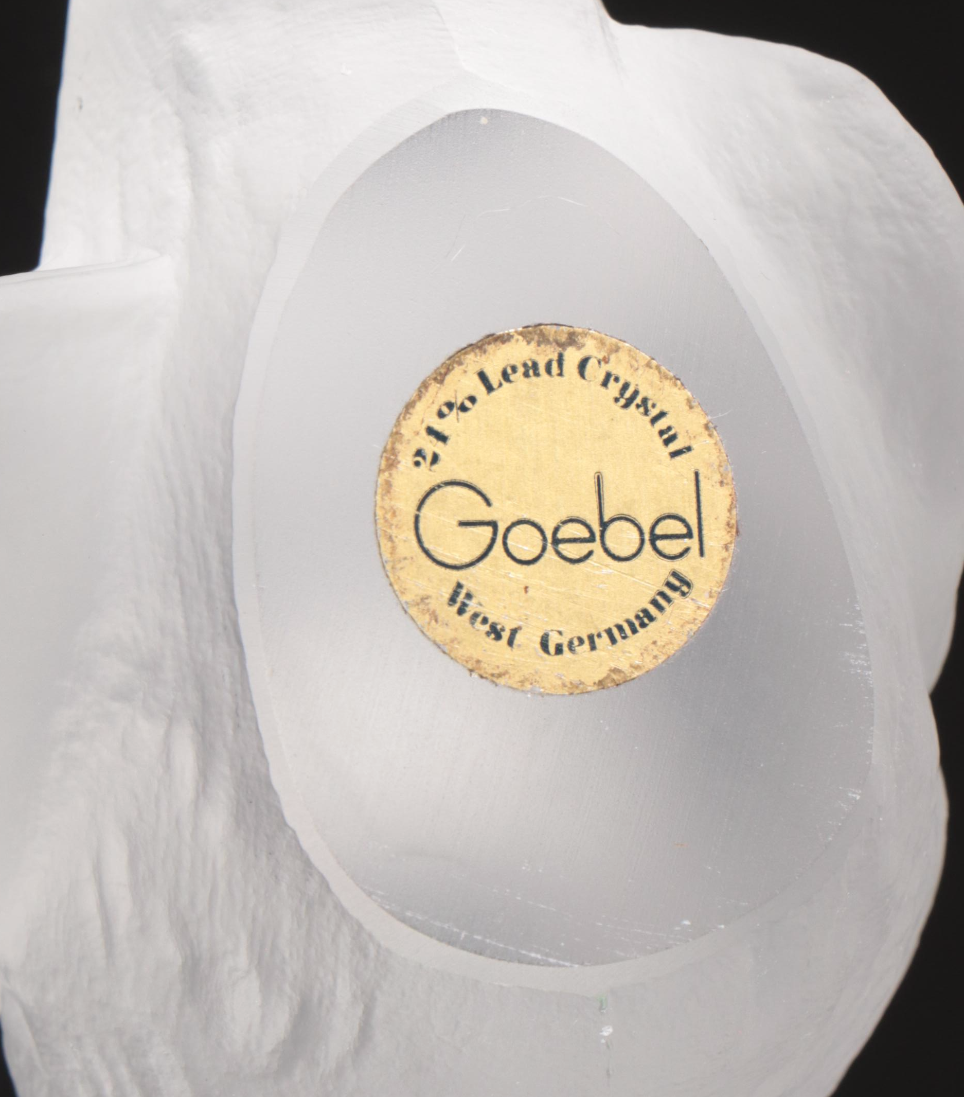 Goebel Crystal Bird with Mark Stephenson Art Glass Paperweight