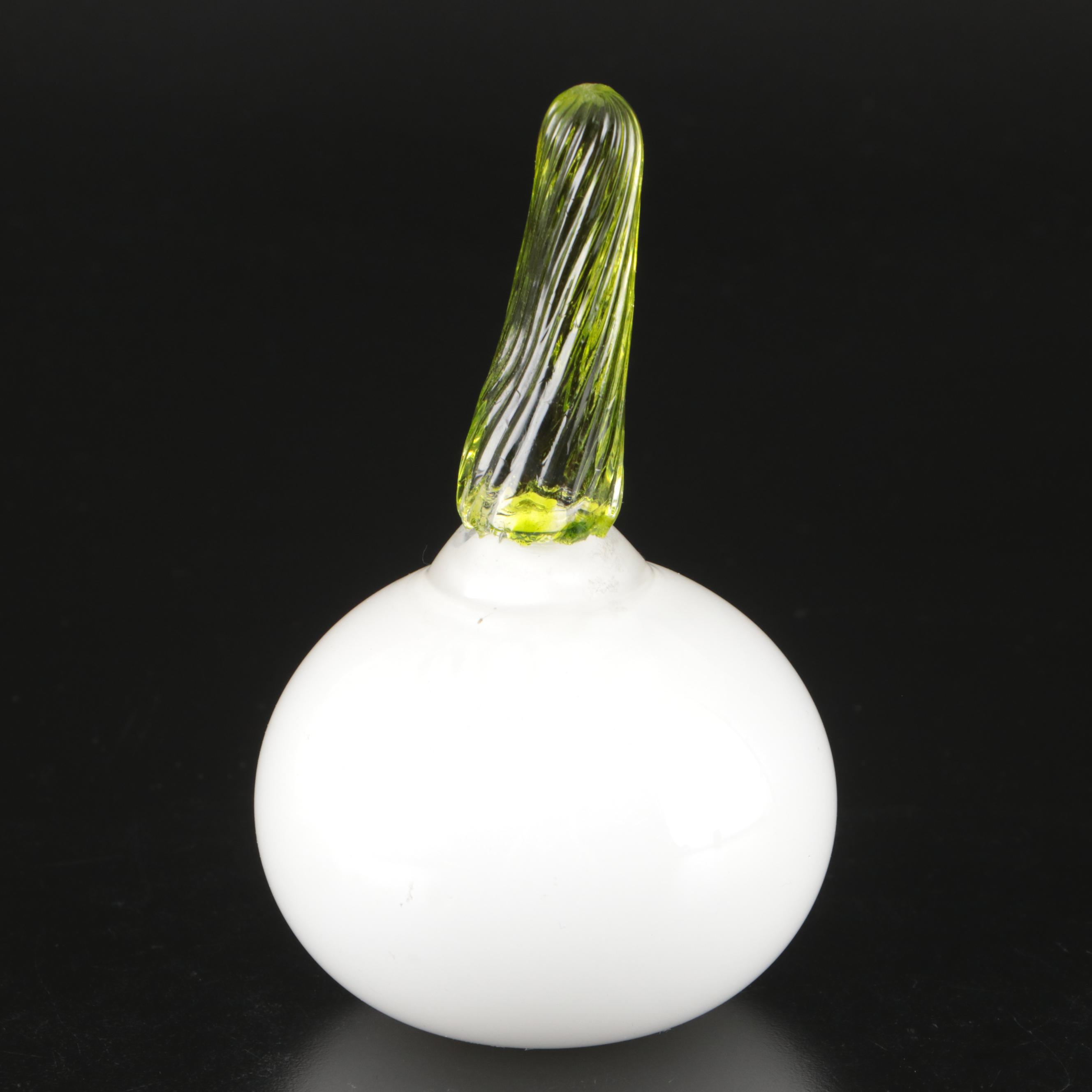 Goebel Crystal Bird with Mark Stephenson Art Glass Paperweight