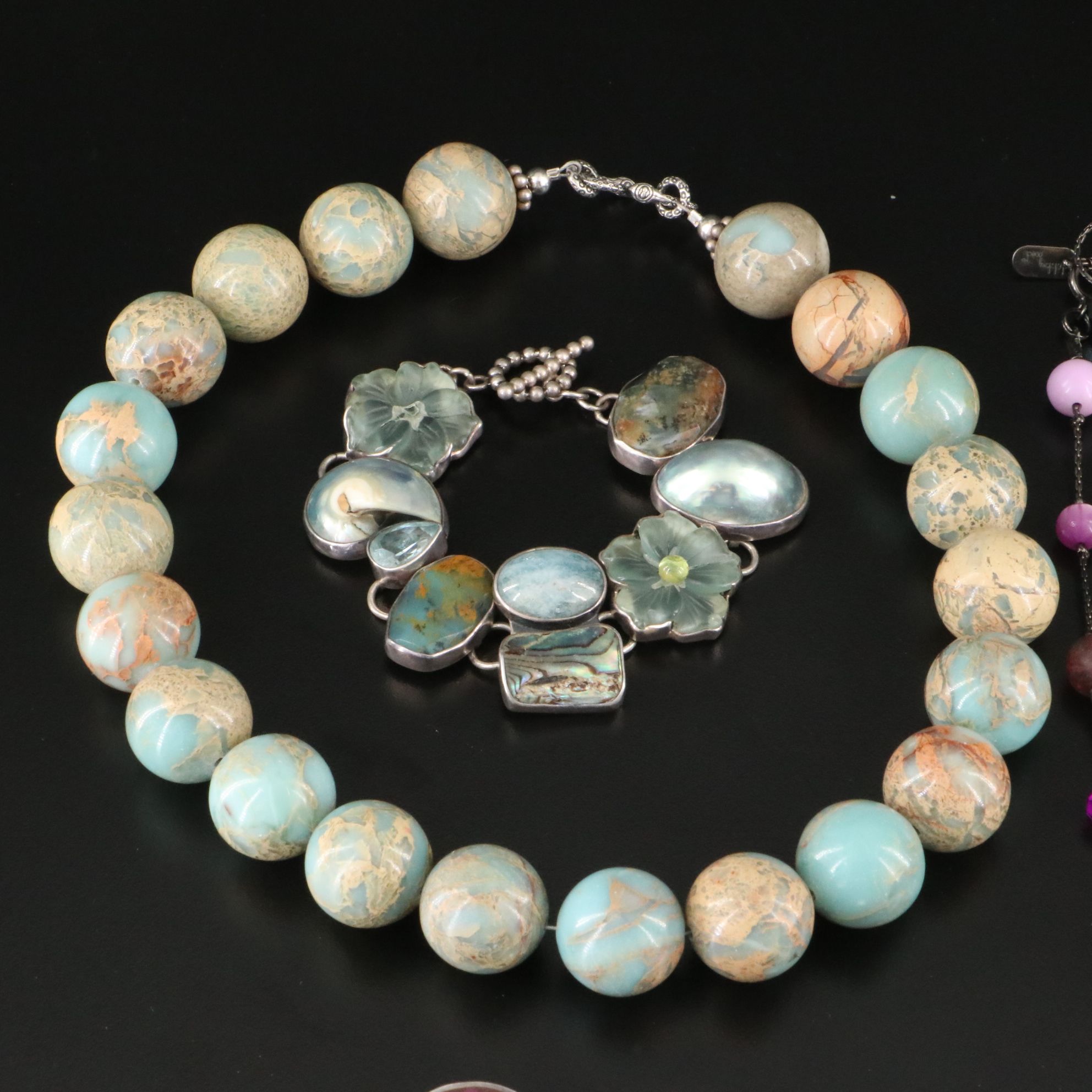 Abalone, Variscite and Sterling Featured in Jewelry Collection