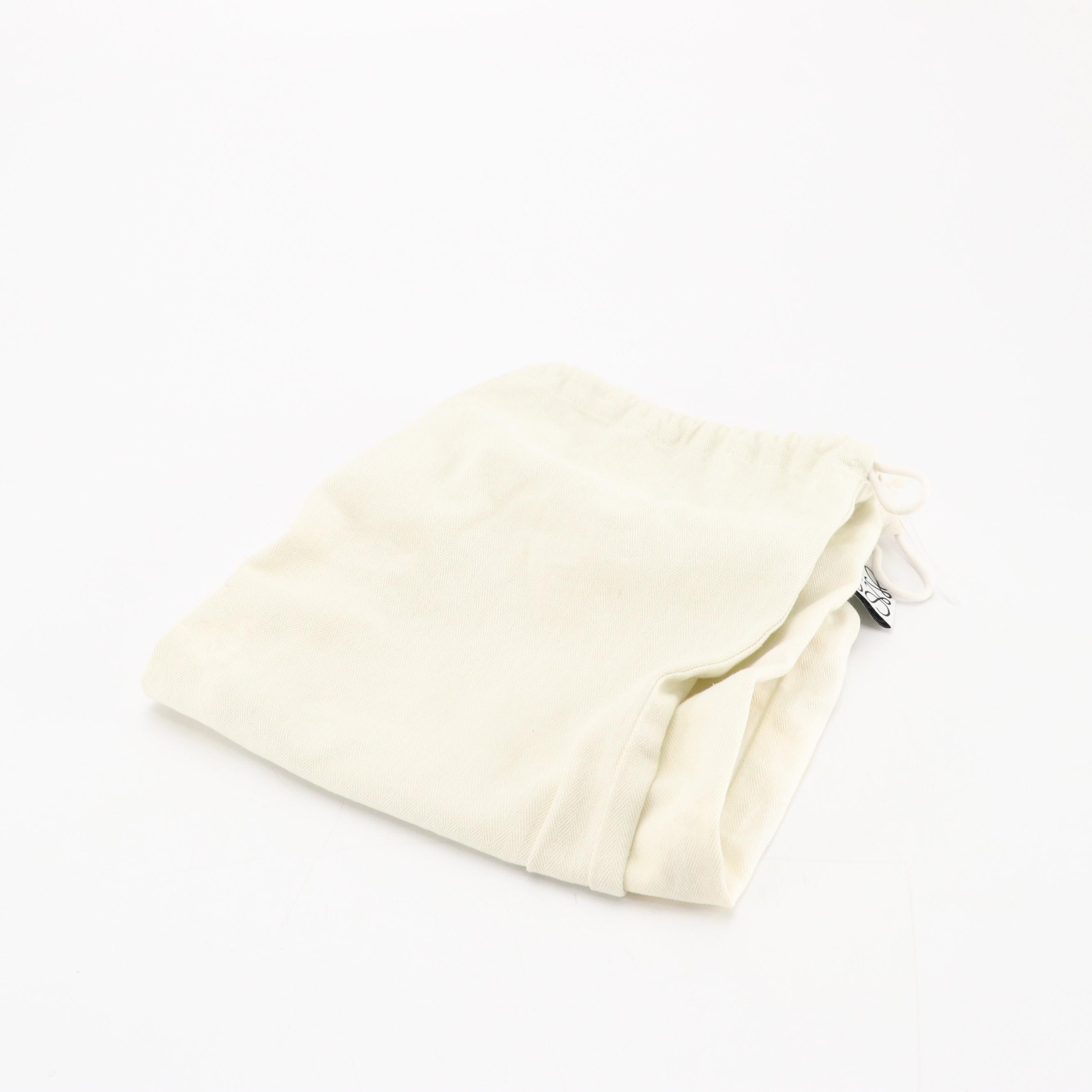 Loewe Anagram Basket Bag in Woven Palm Leaf and White Leather Trim