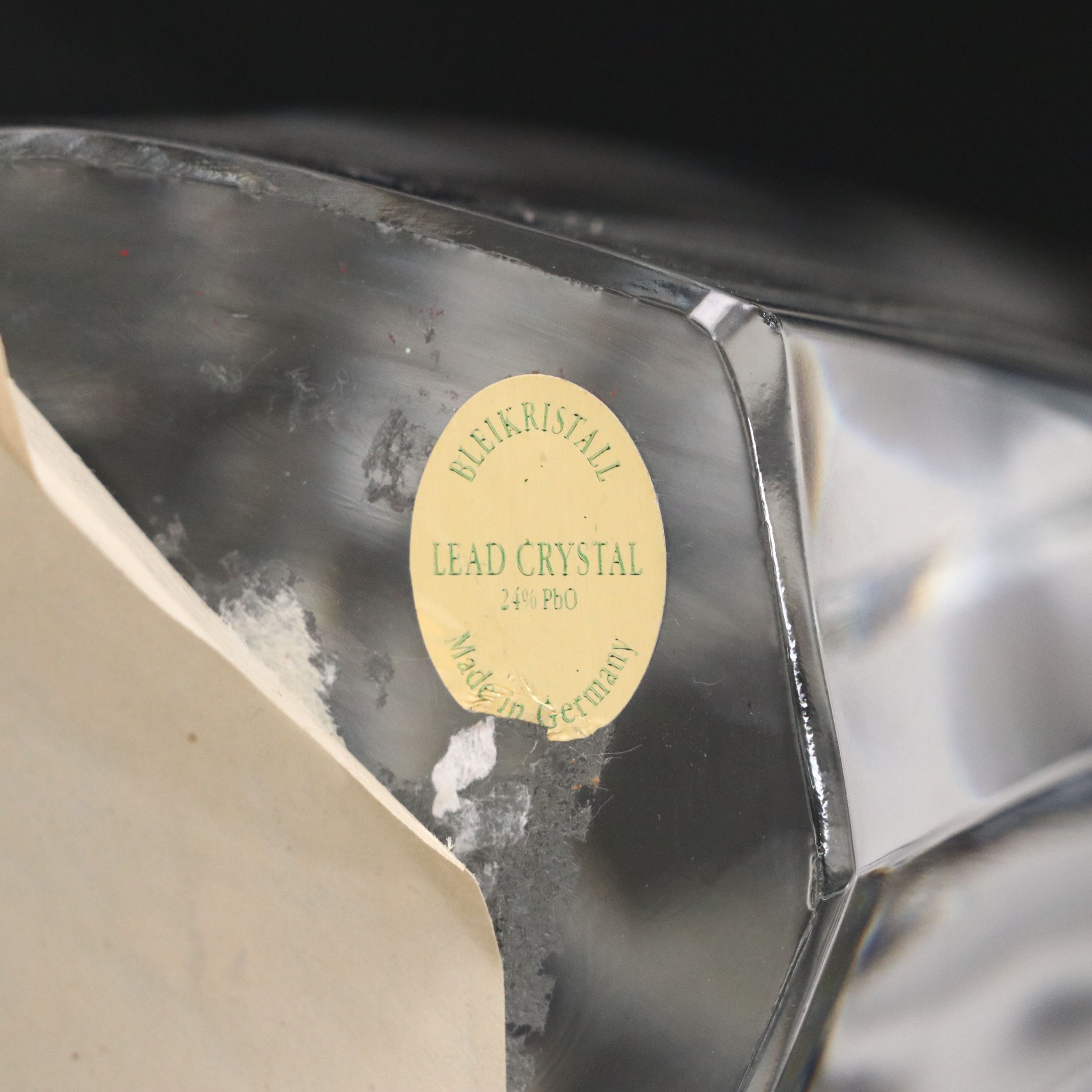 German Crystal Abstract Madonna and Child Figurine