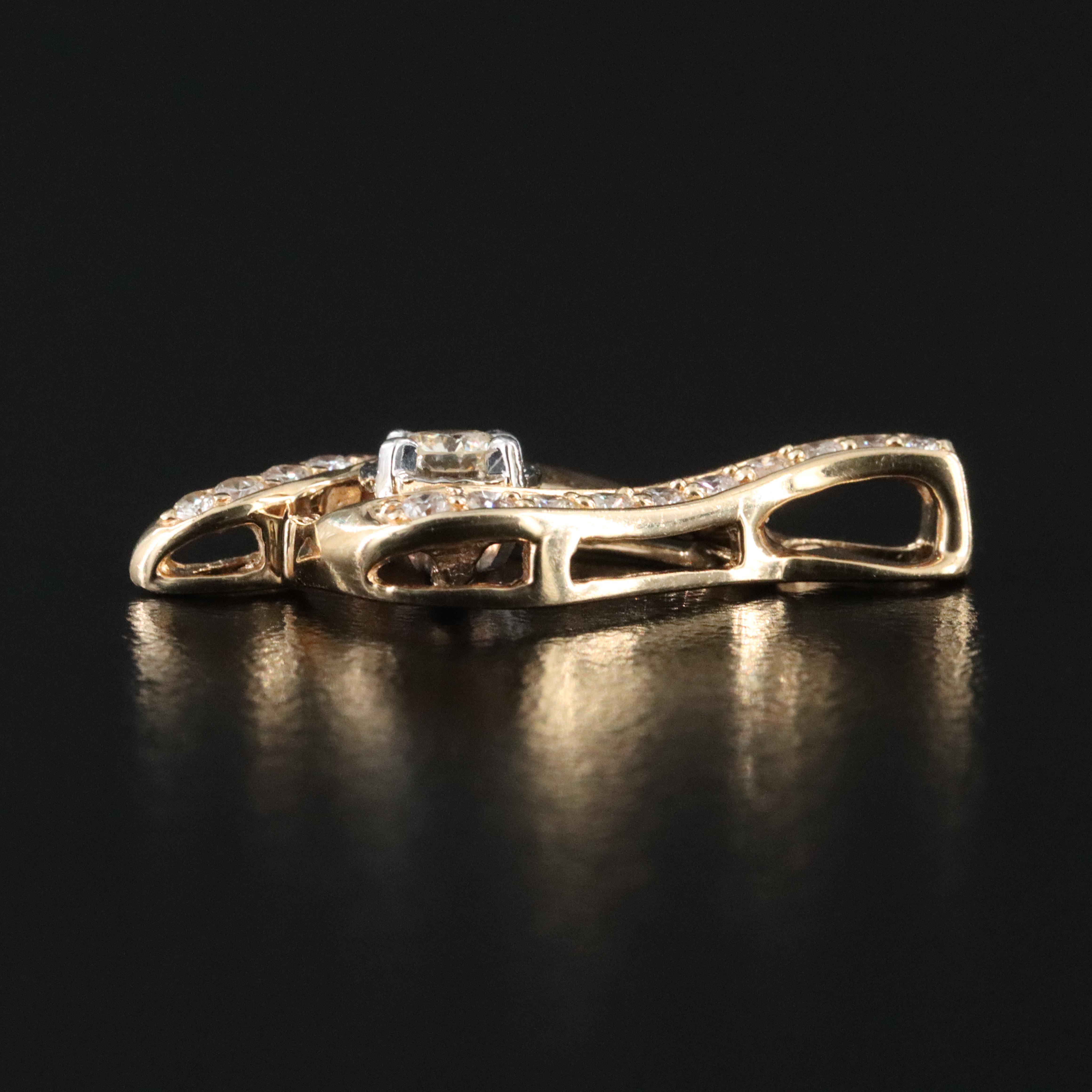 14K 0.47 CTW Diamond Pendant