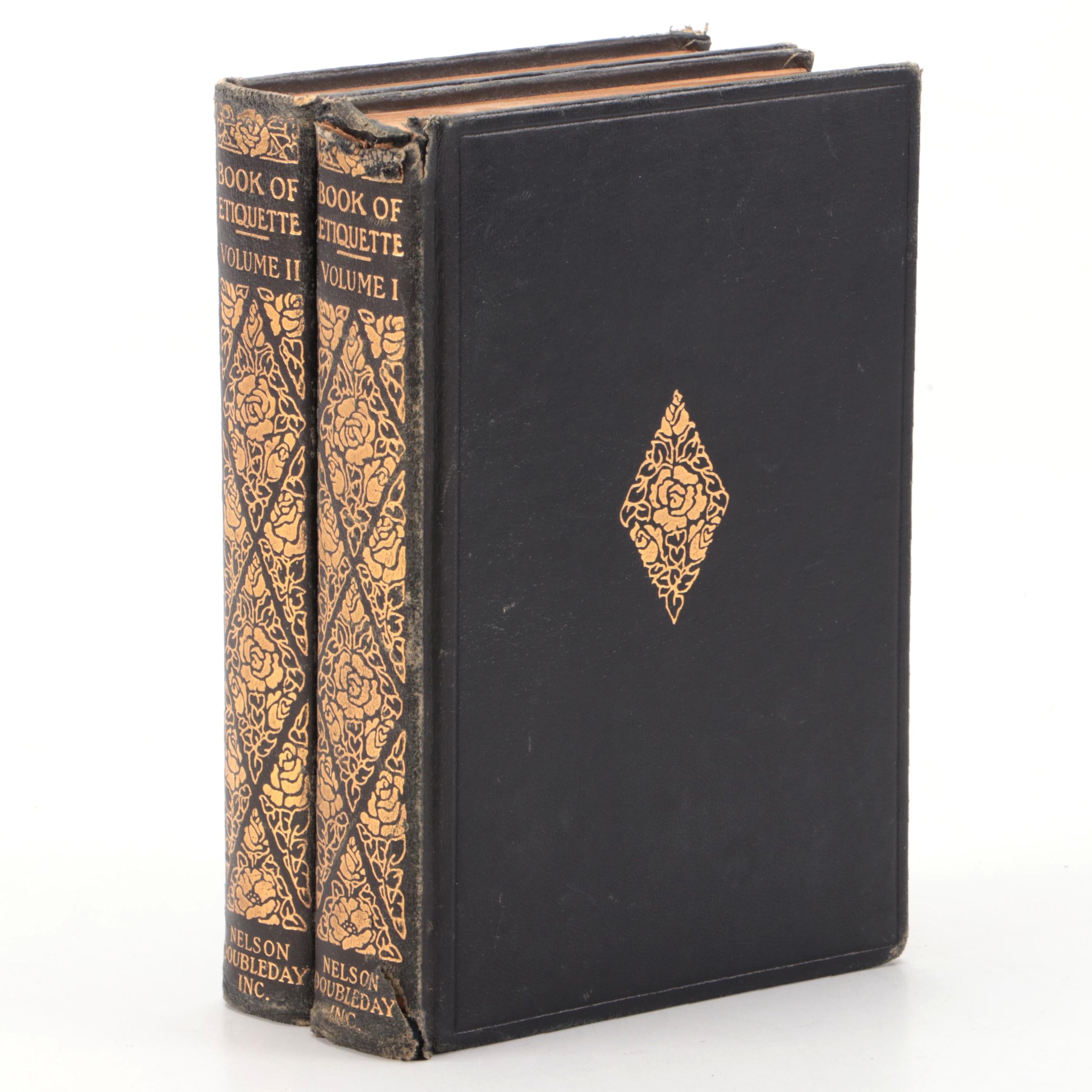 Illustrated "Book of Etiquette" Two-Volume Set by Lillian Eichler, 1922