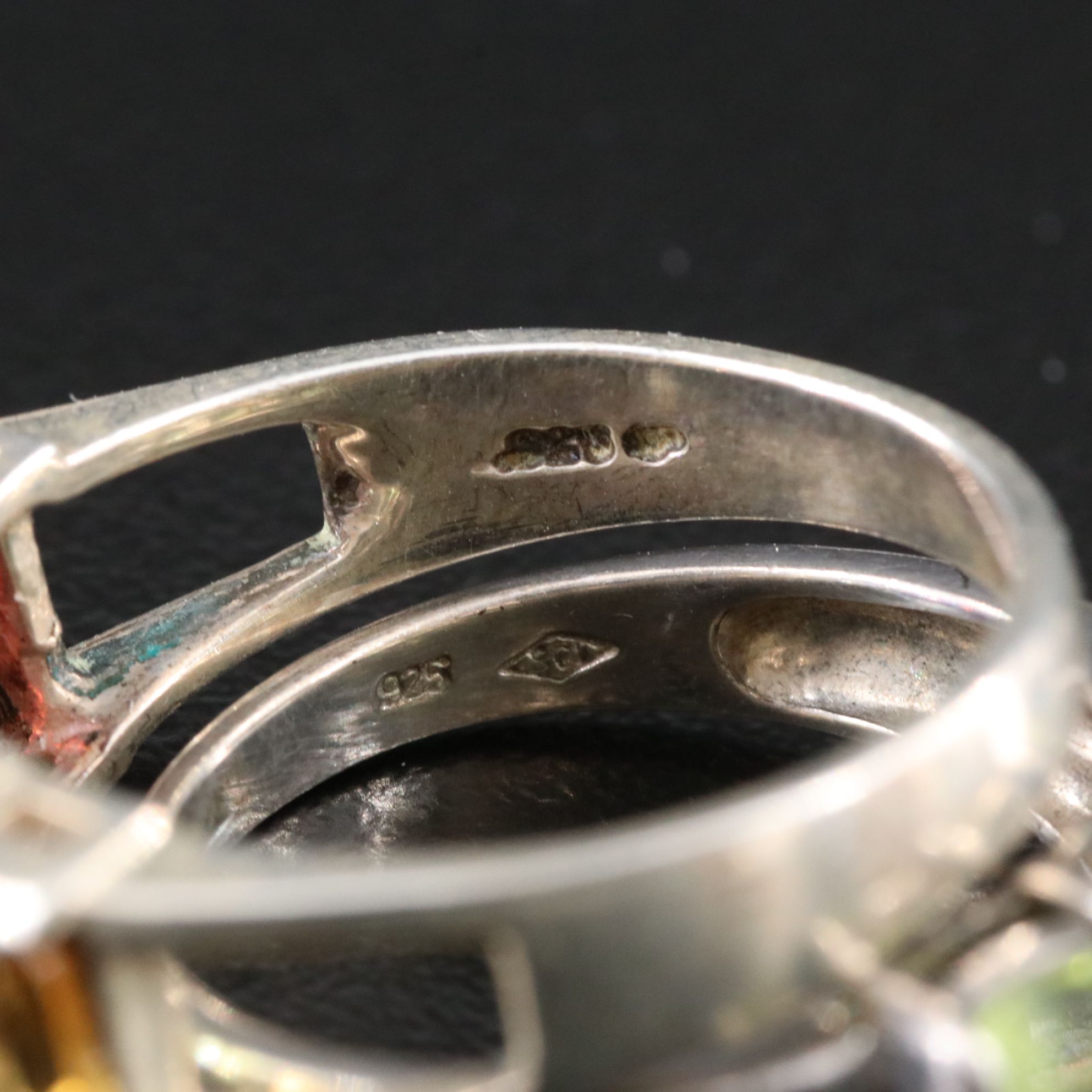 Sterling Gemstone Ring Collection