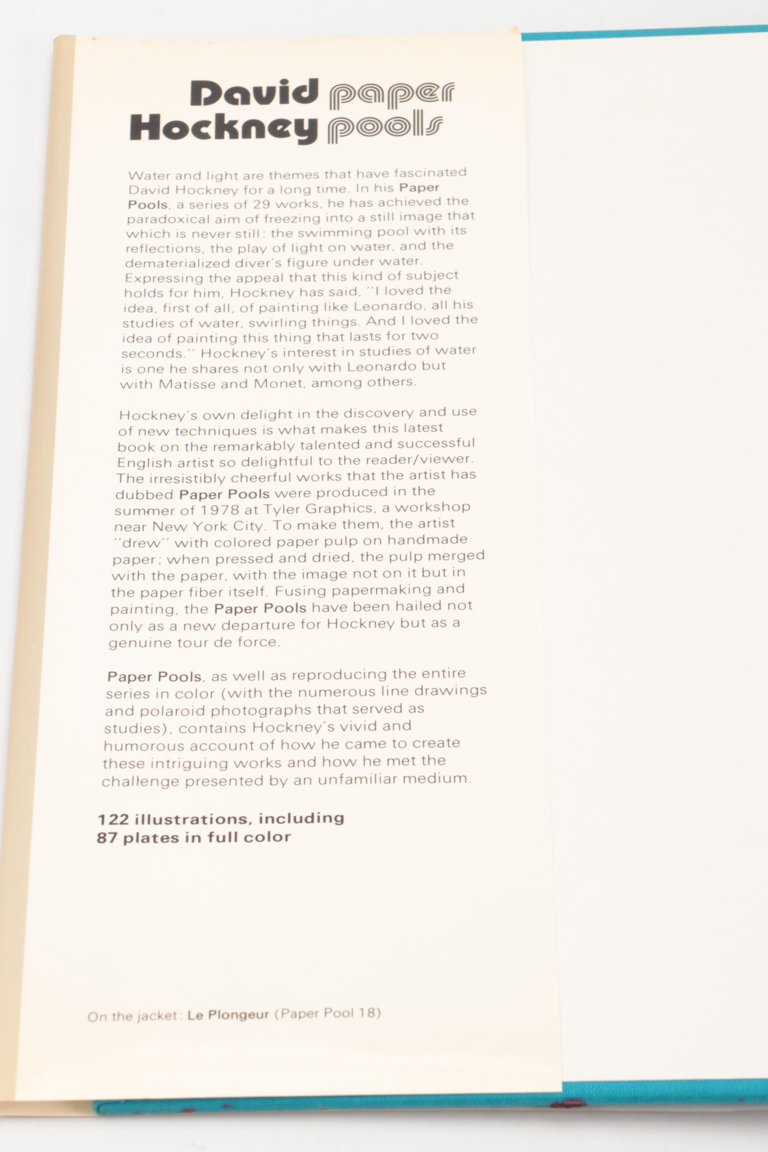 First Edition "Paper Pools" by David Hockney, 1980