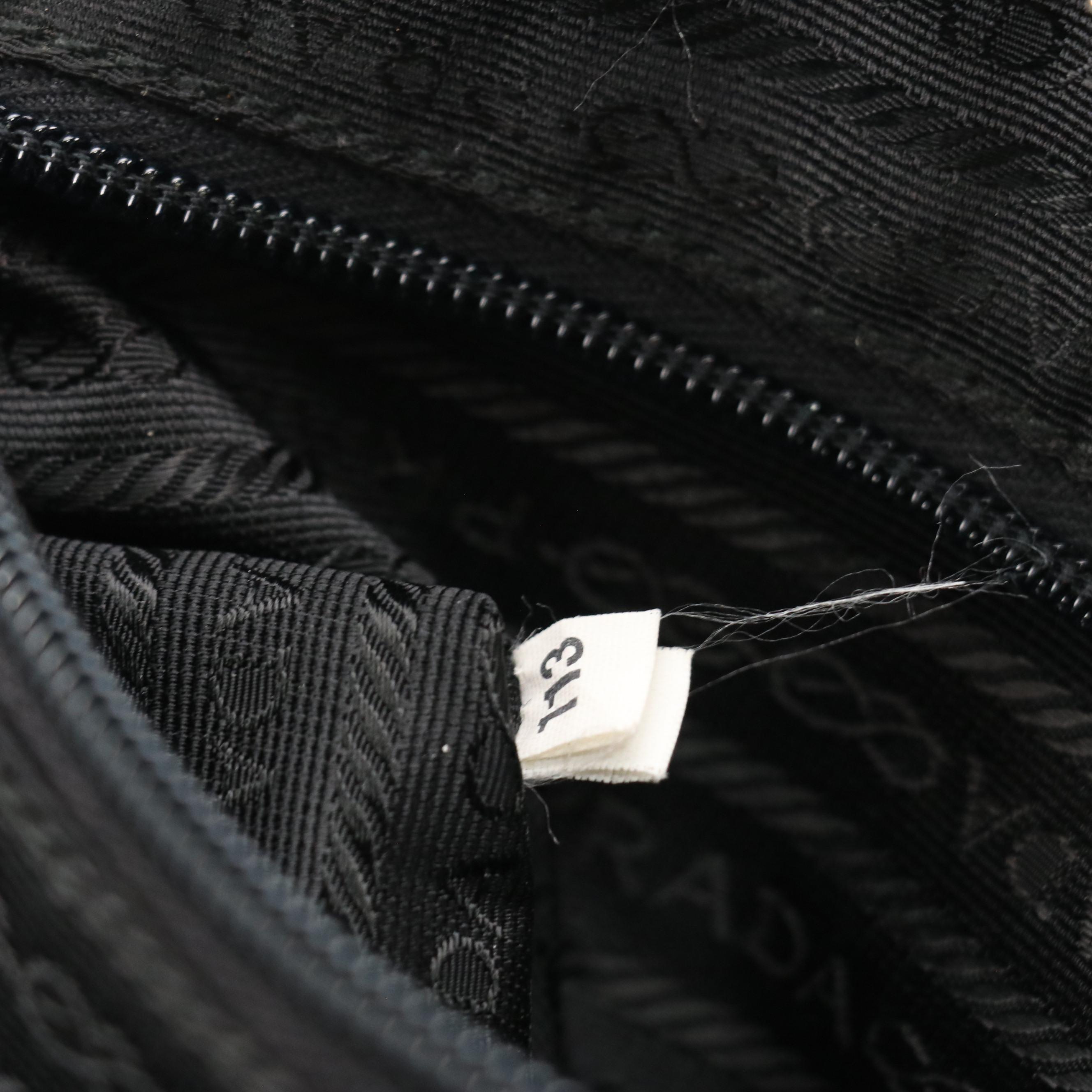 Prada Multicolored Wool Tweed and Black Leather Trimmed Boston Bag