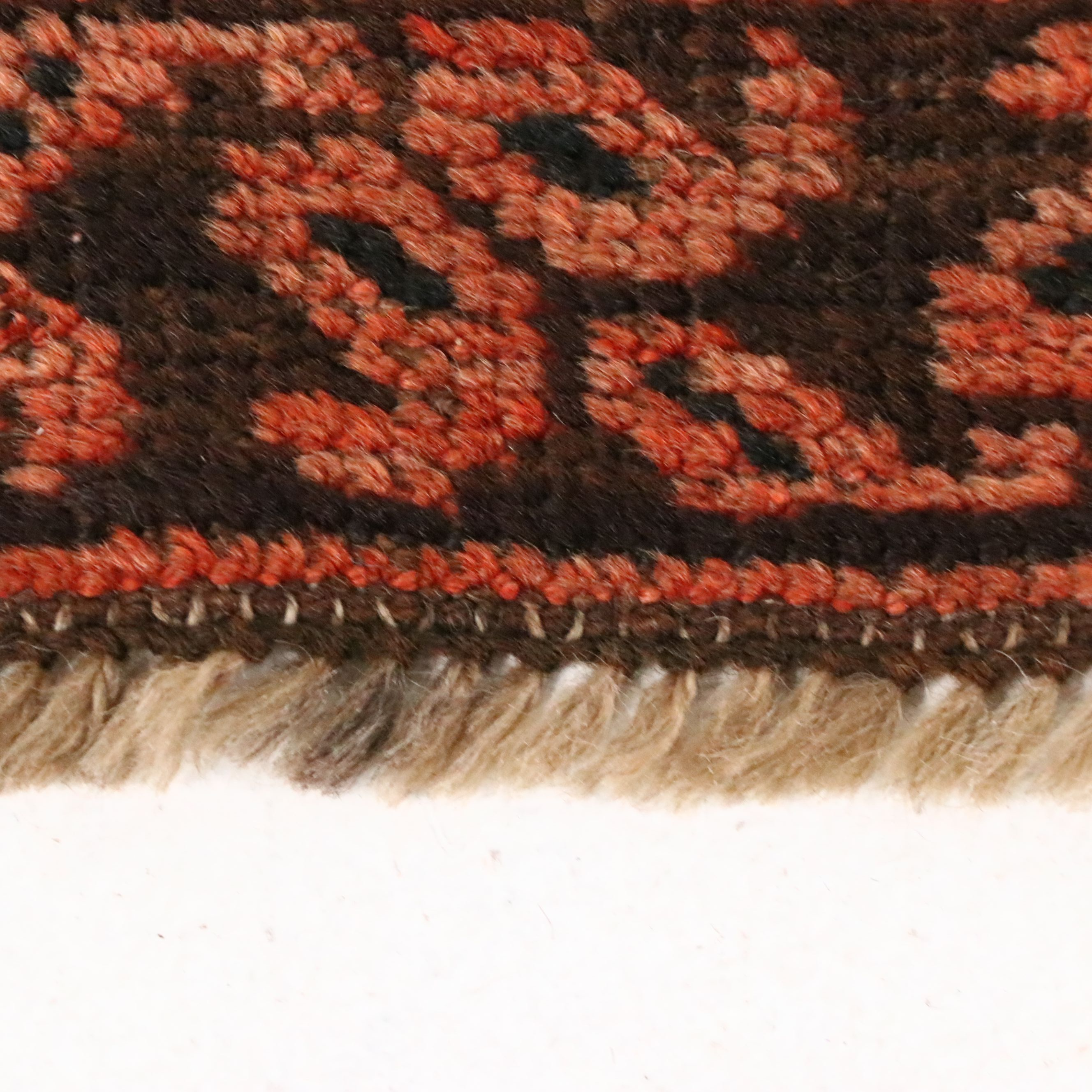 10'8 x 13'7 Hand-Knotted Afghan Turkmen Room-Sized Rug