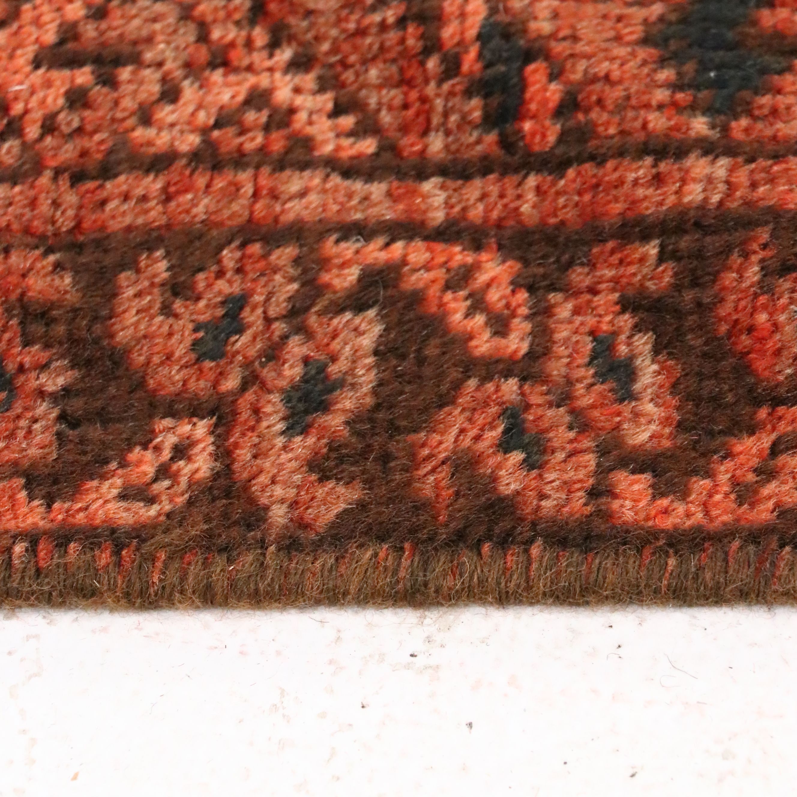 10'8 x 13'7 Hand-Knotted Afghan Turkmen Room-Sized Rug