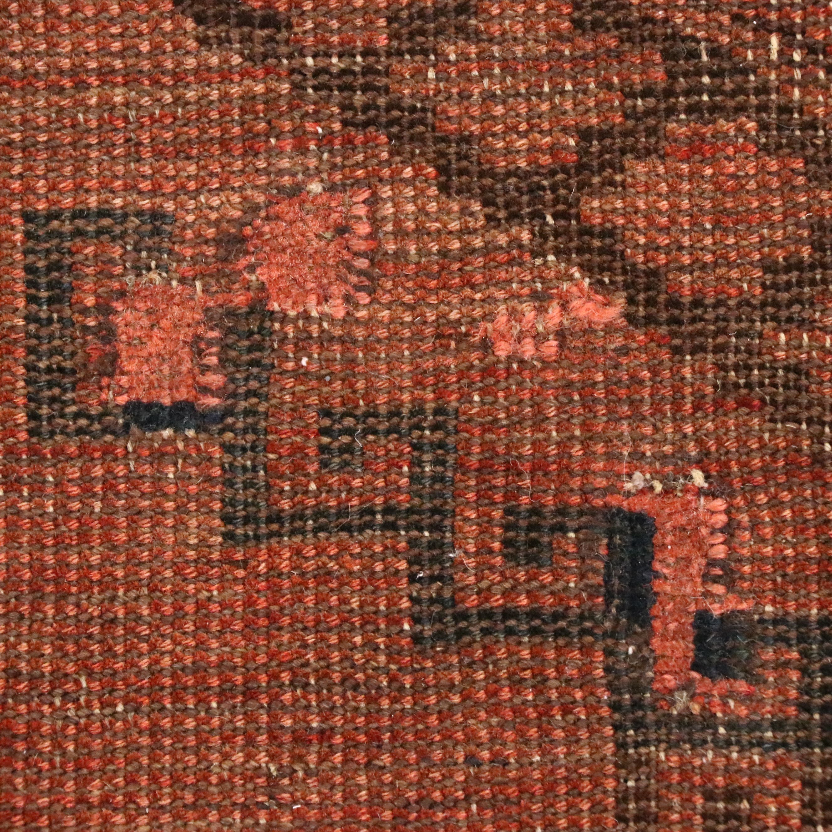 10'8 x 13'7 Hand-Knotted Afghan Turkmen Room-Sized Rug