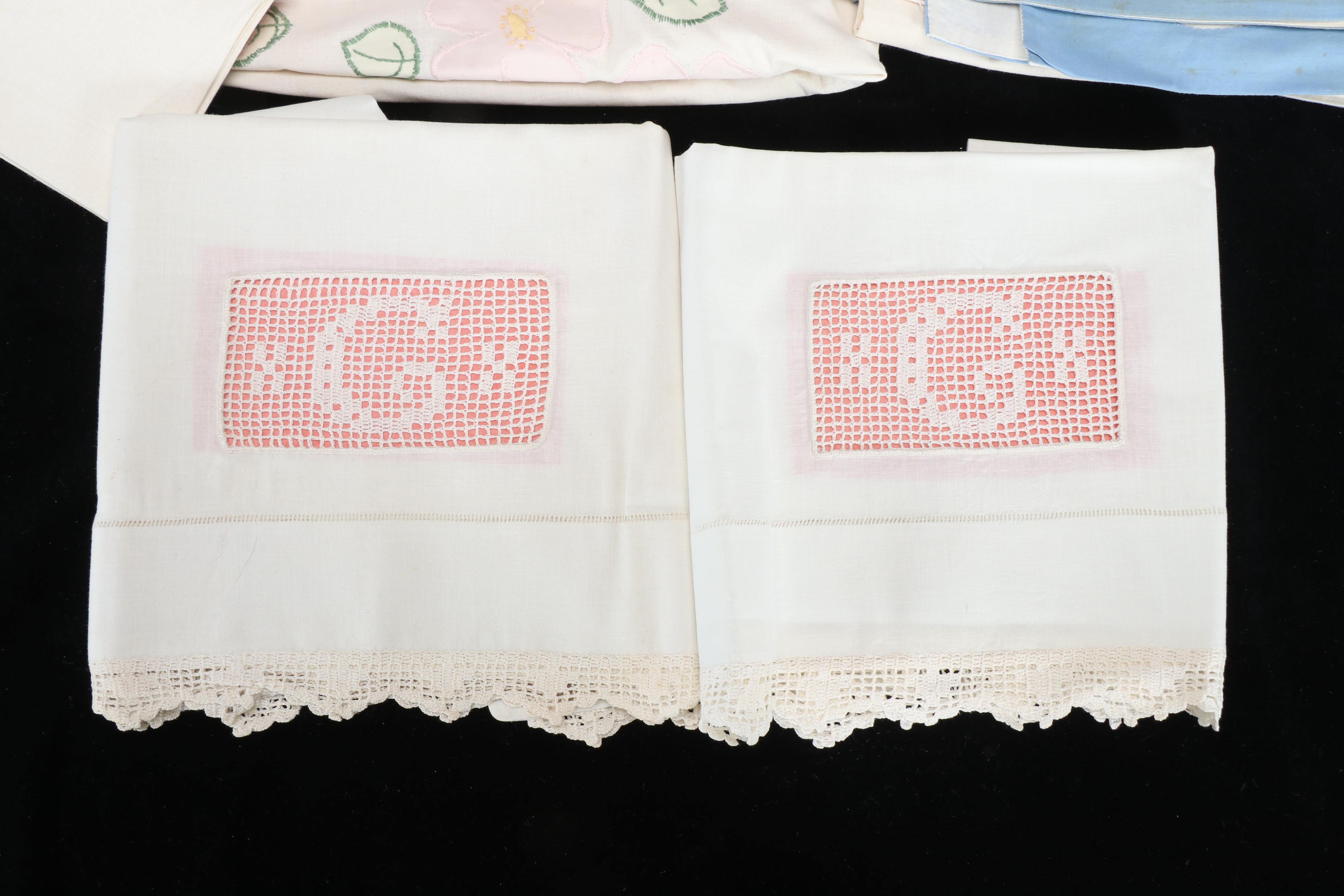 Hand-Embroidered Muslin Sheet Sets with Pamela Kline and More Linens