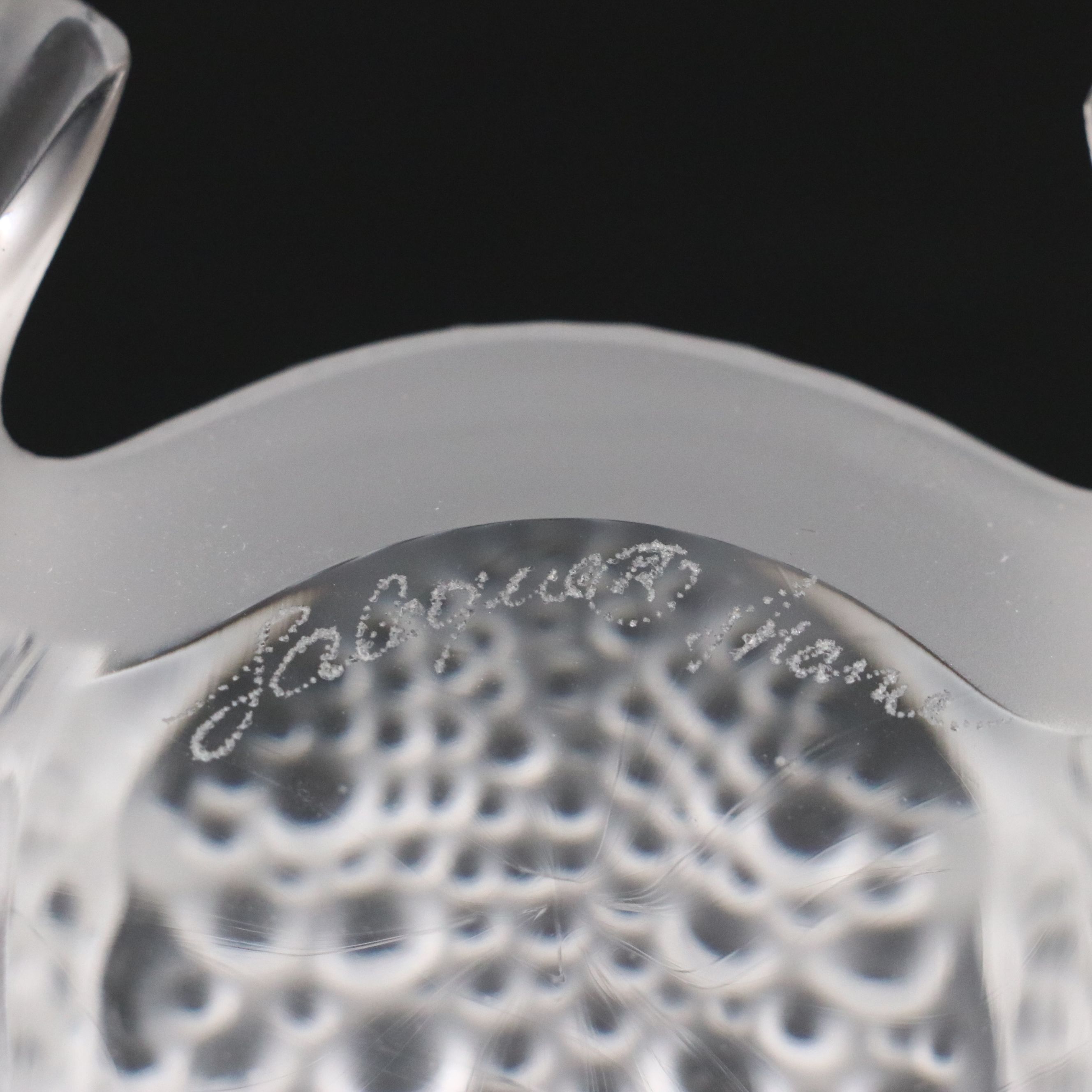 Lalique "Gregoire Toad" Frosted and Clear Crystal Figurine