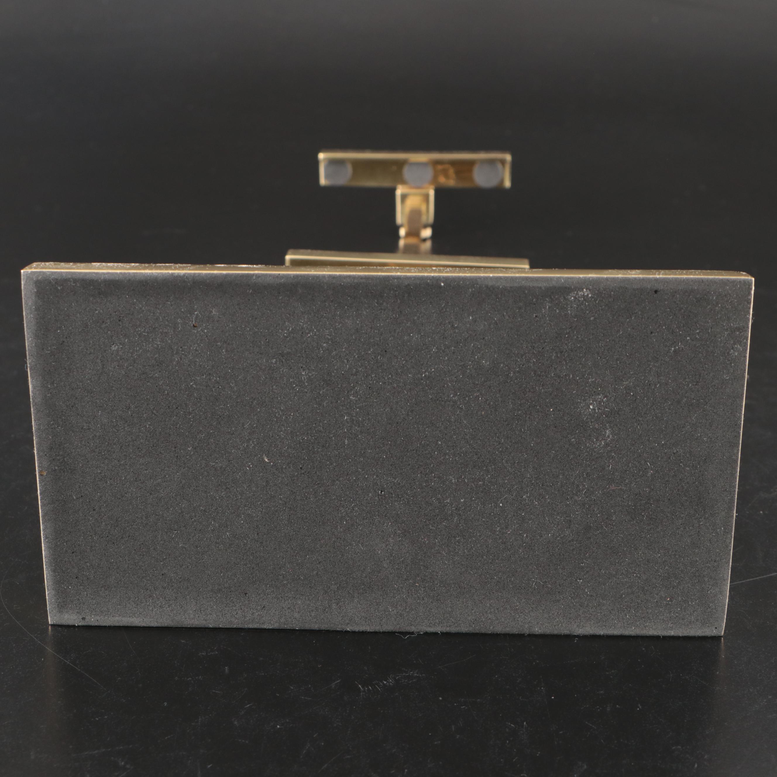 Brass Tabletop Gallery Adjustable Easel, Late 20th Century