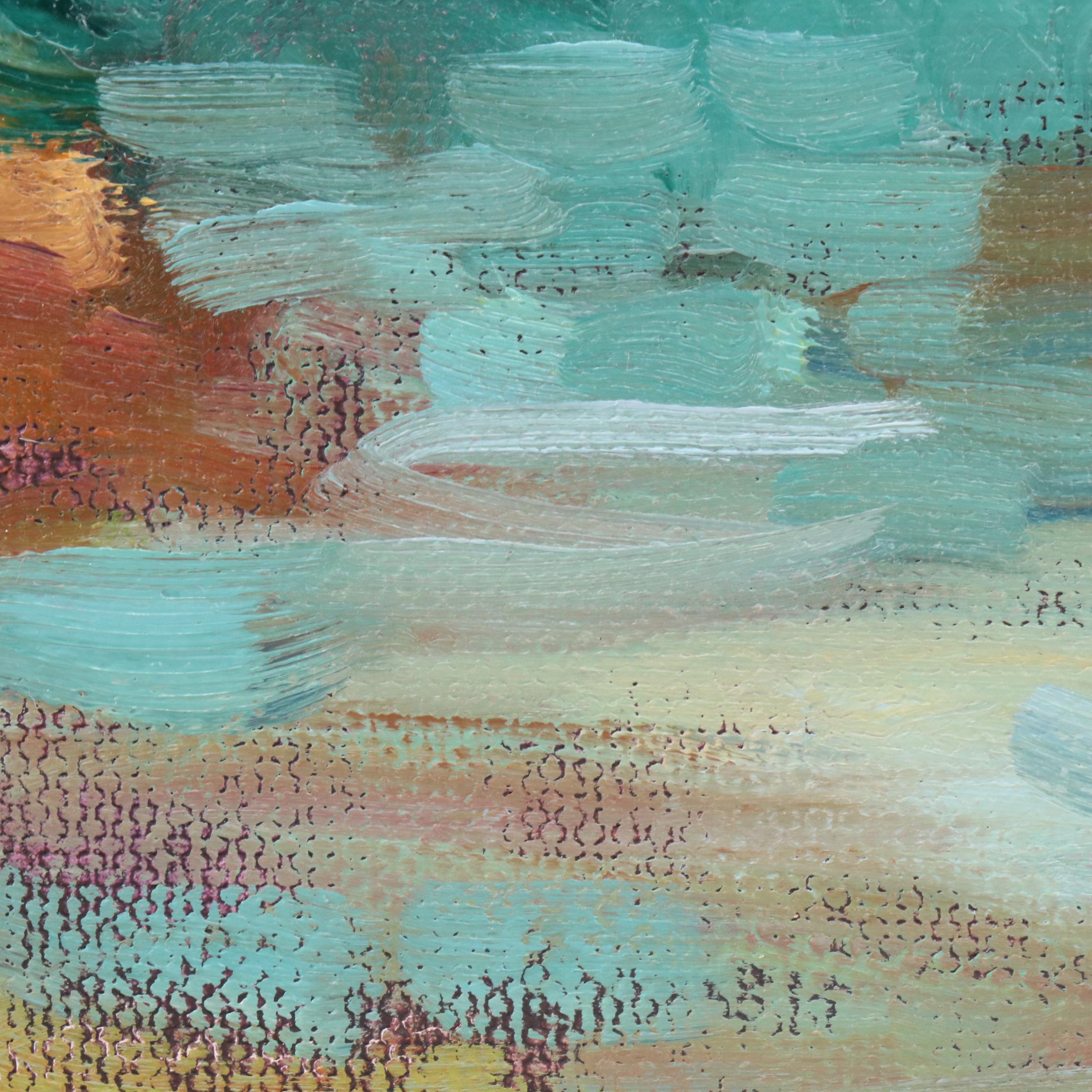 Sally Rosenbaum Coastal Landscape Oil Painting, 21st Century