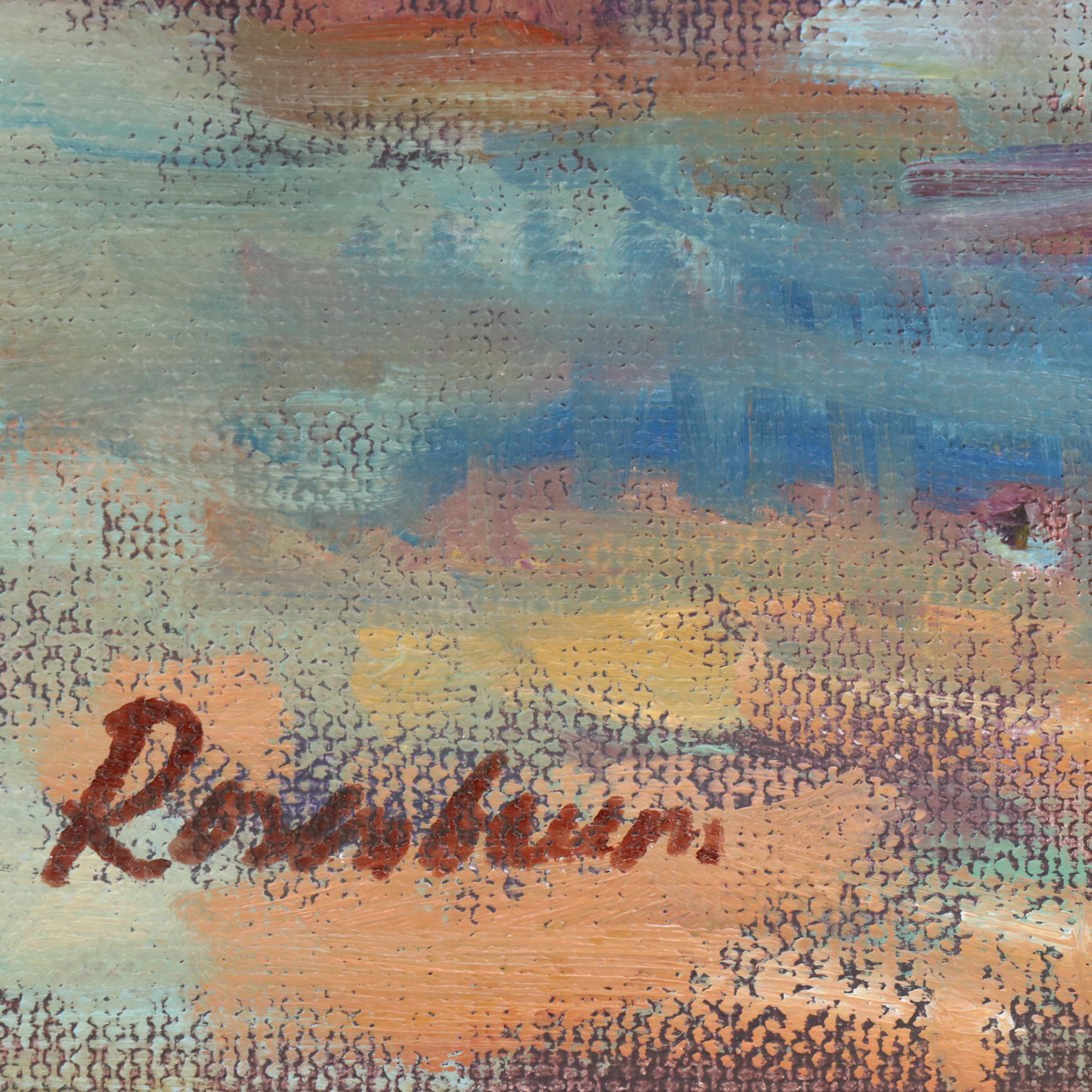 Sally Rosenbaum Coastal Landscape Oil Painting, 21st Century