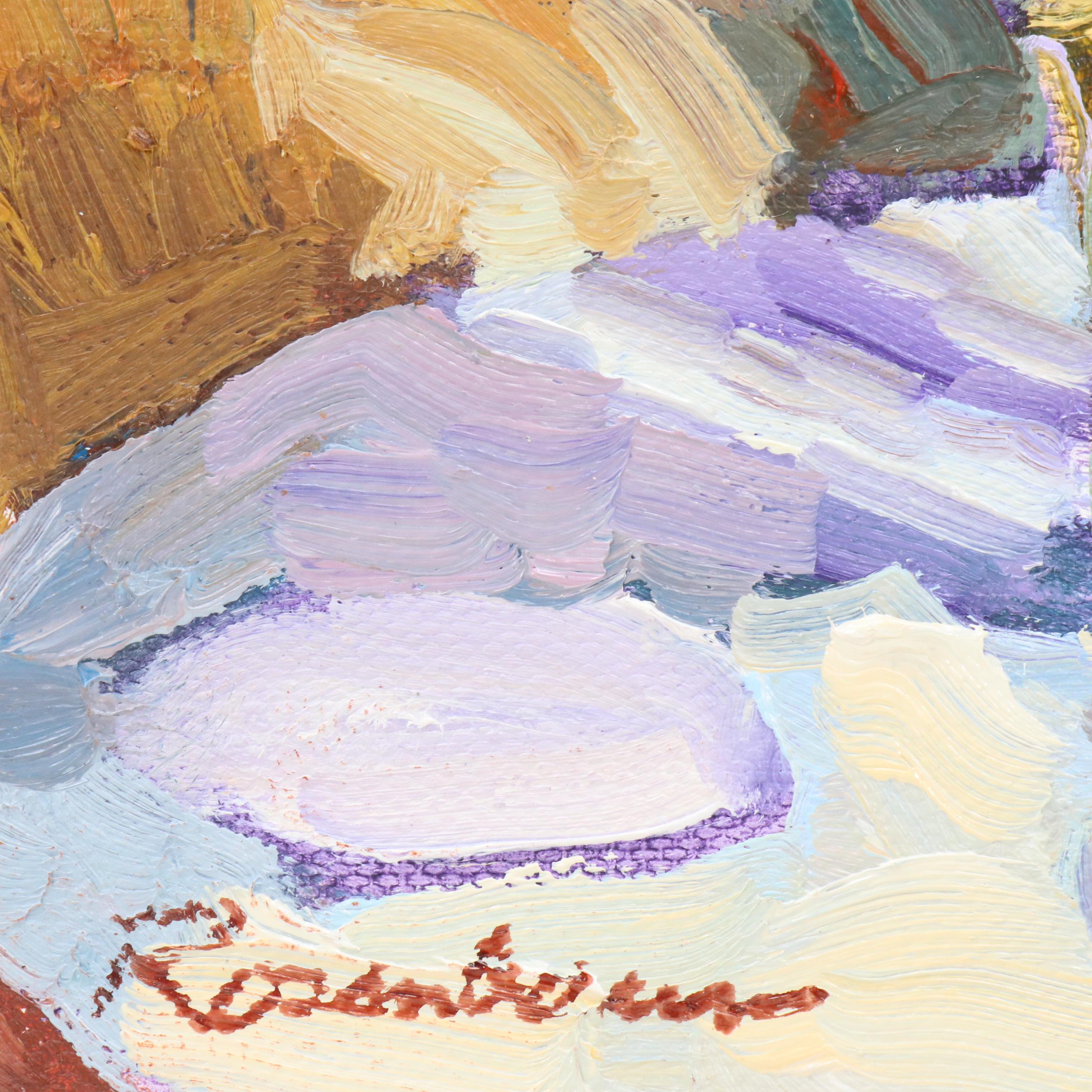 Sally Rosenbaum Still Life Oil Painting, 21st Century