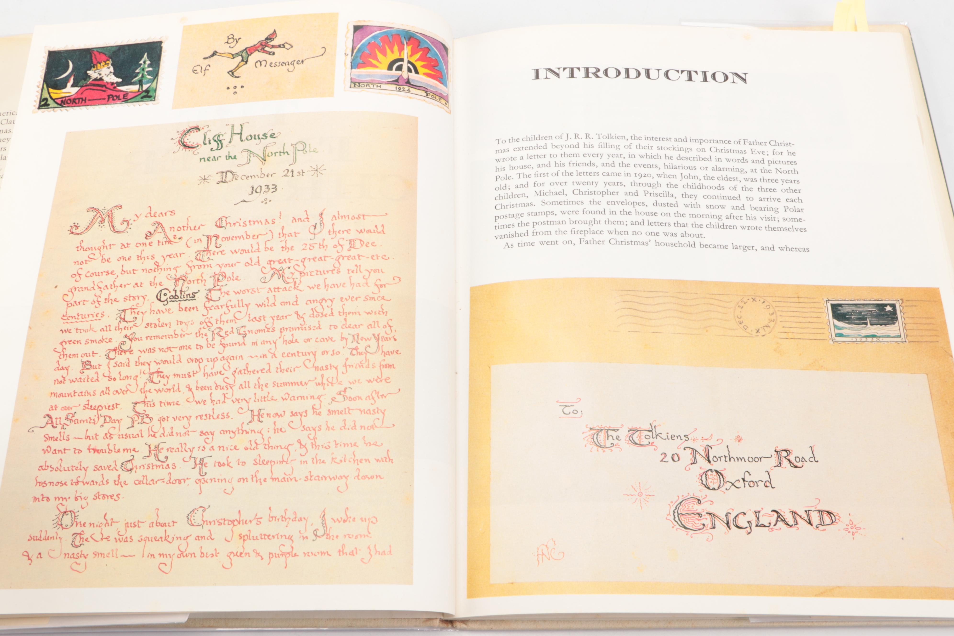 First Edition "The Father Christmas Letters" by J. R. R. Tolkien, 1976