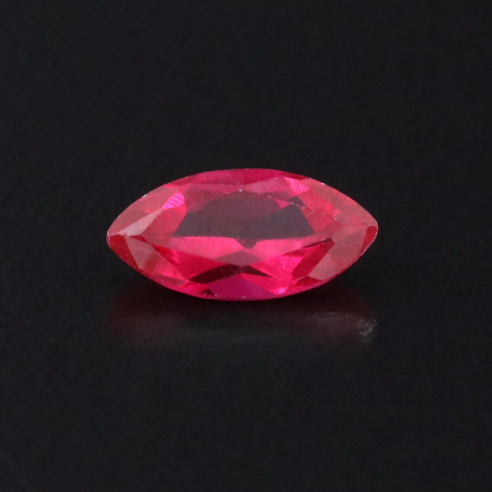 Loose 0.65 CT Lab Grown Ruby