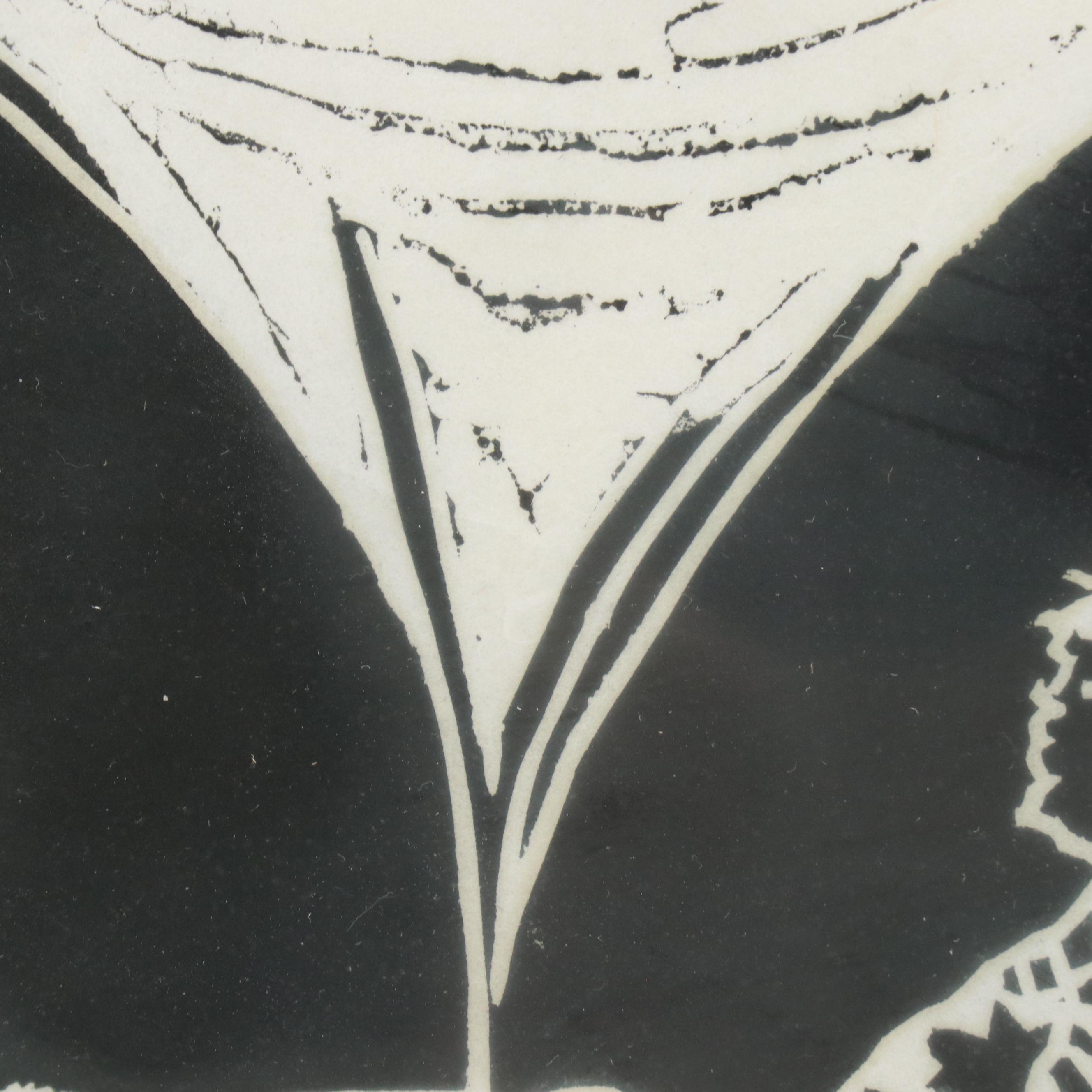 Relief Print of Robed Figure with ArtWorks Dedication, 1996