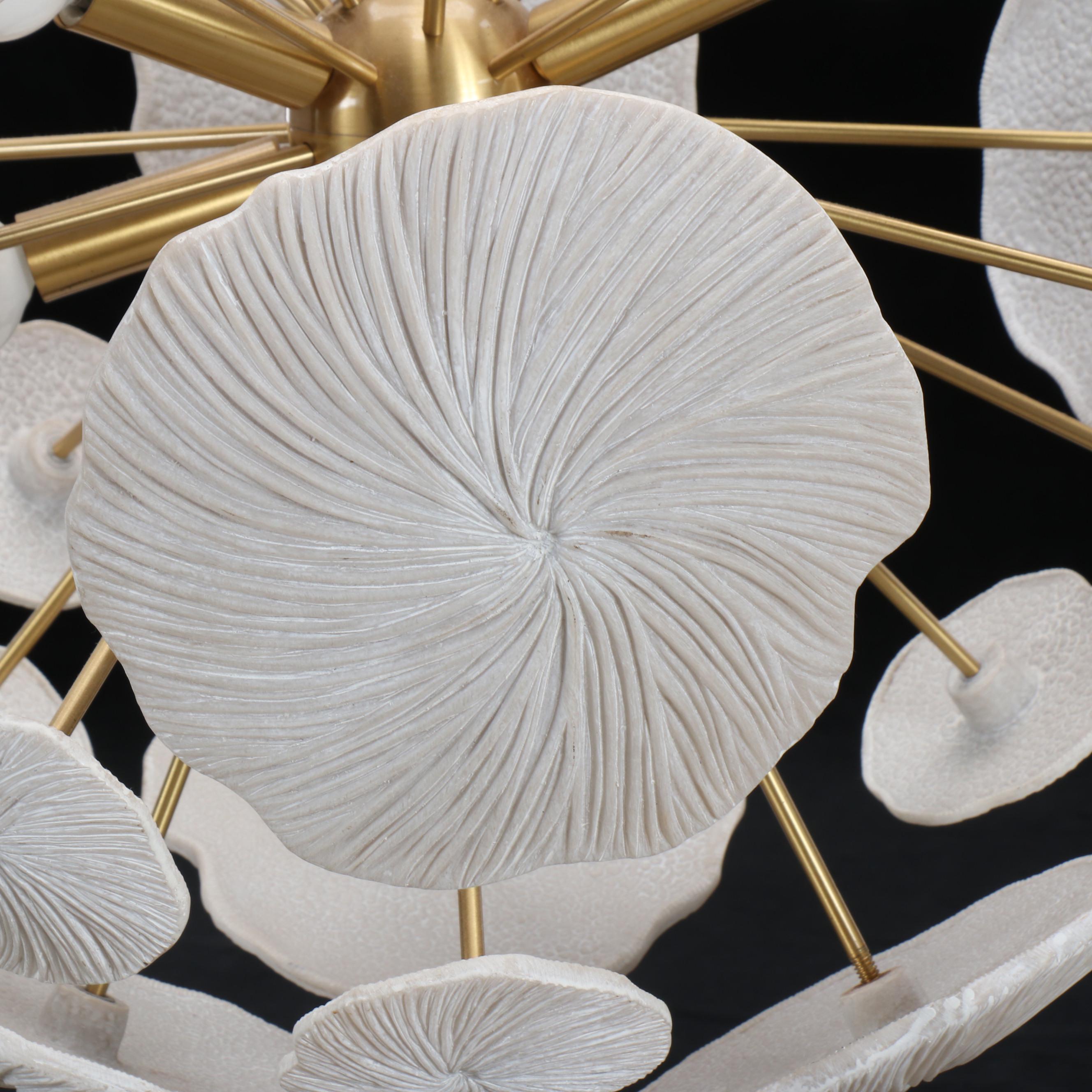 Ballard Designs Coral Sunburst Style Pendant Light