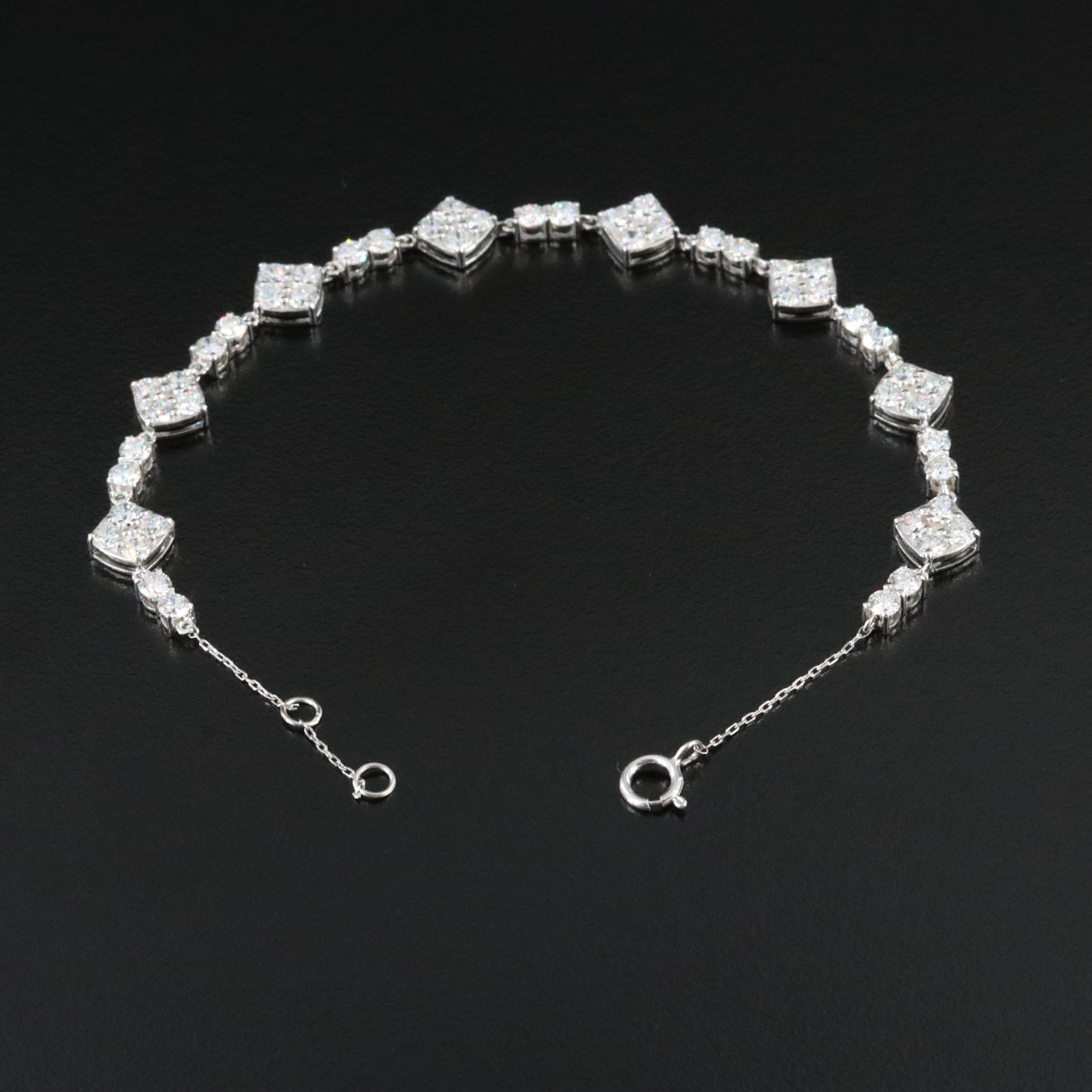 14K 3.36 CTW Lab Grown Diamond Bracelet with IGI Jewelry Report