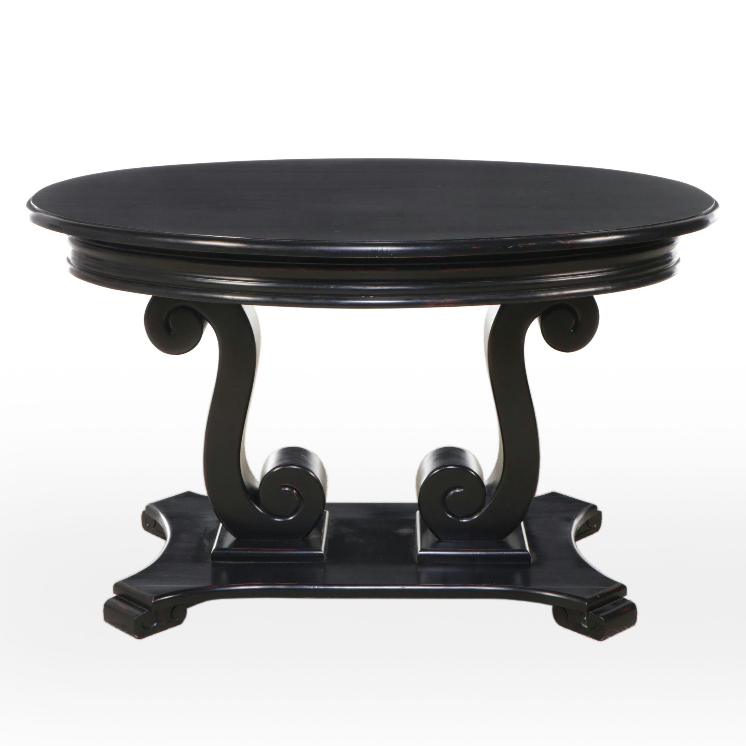 Empire Inspired Ebonized Wood Console Table