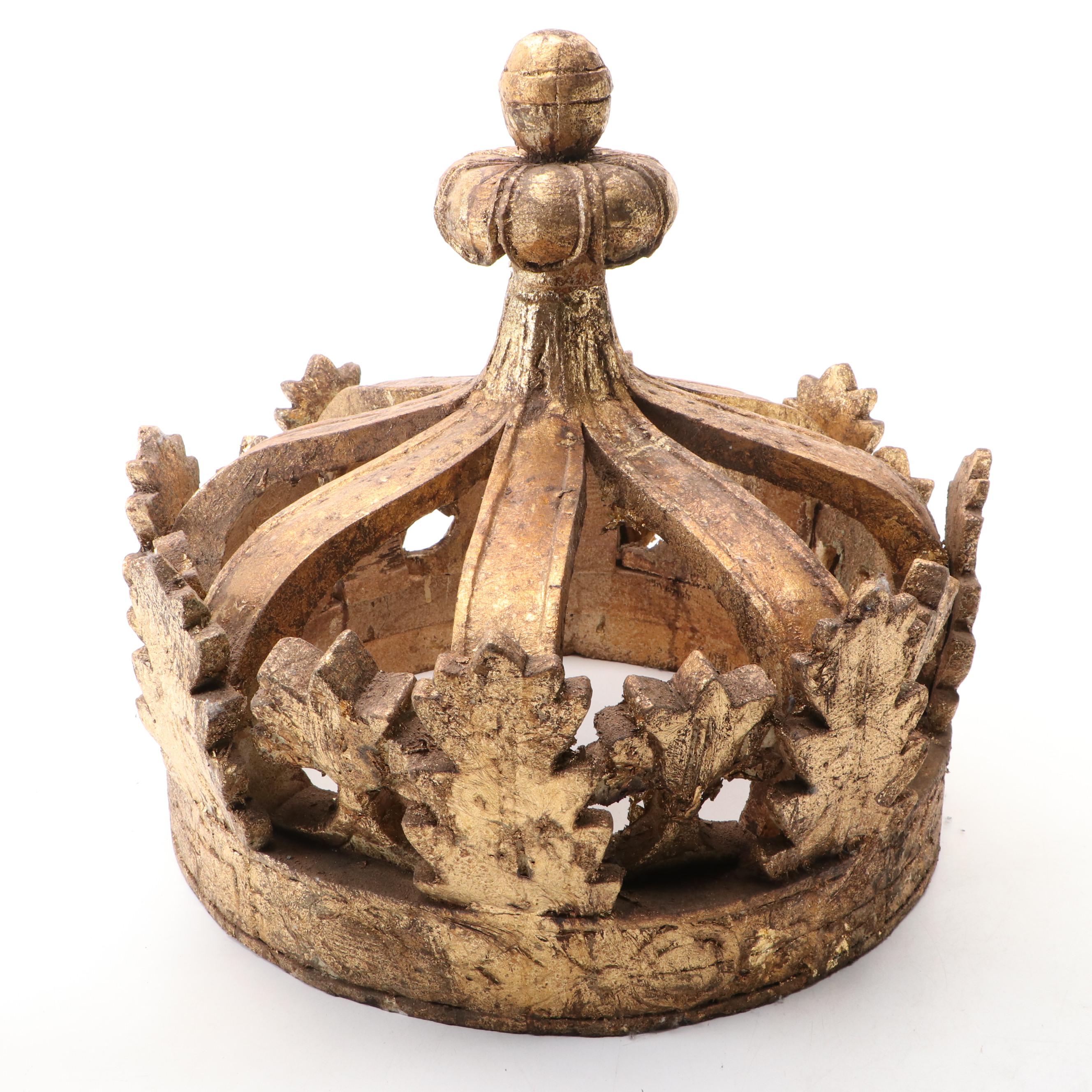 Italianate Giltwood Ornamental Corona Crown